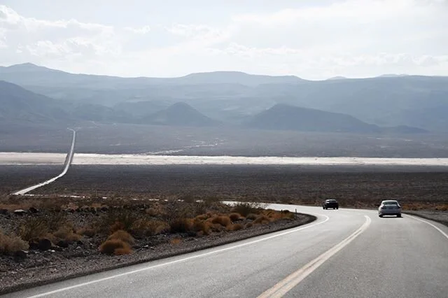 Leaving Death Valley, California. 51.5 degrees Celsius. The roads there have to made of something else. The AC was cranked and it still wasn&rsquo;t enough. Every breath taken outside the car felt wrong - like you were kind of pushing your luck. .
.
