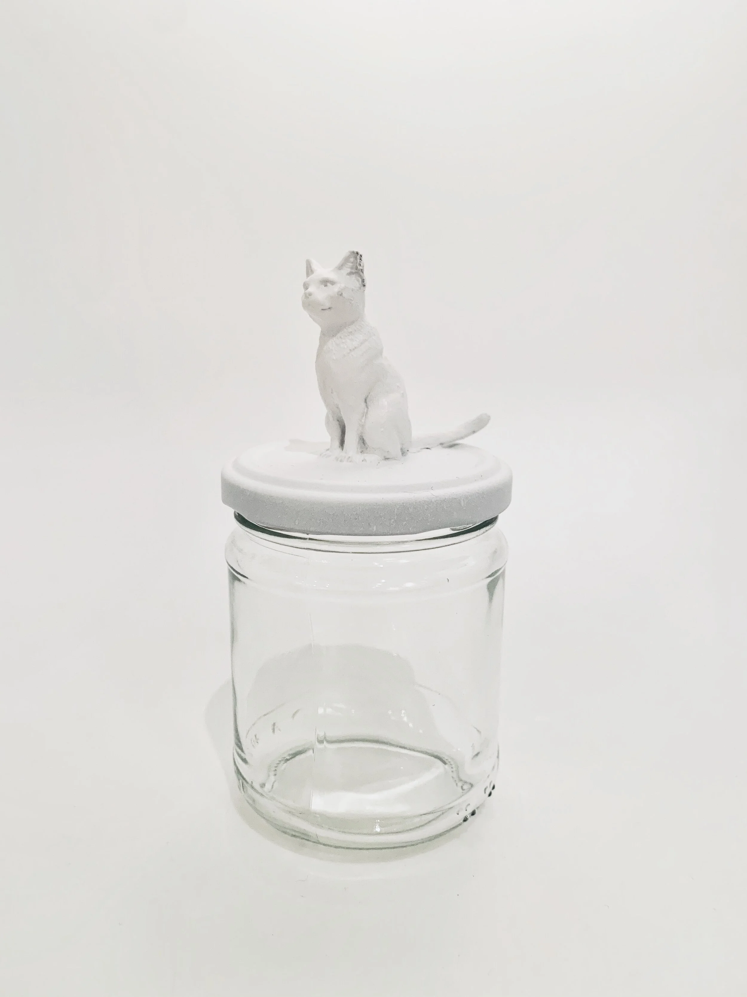 Katzendose Glas