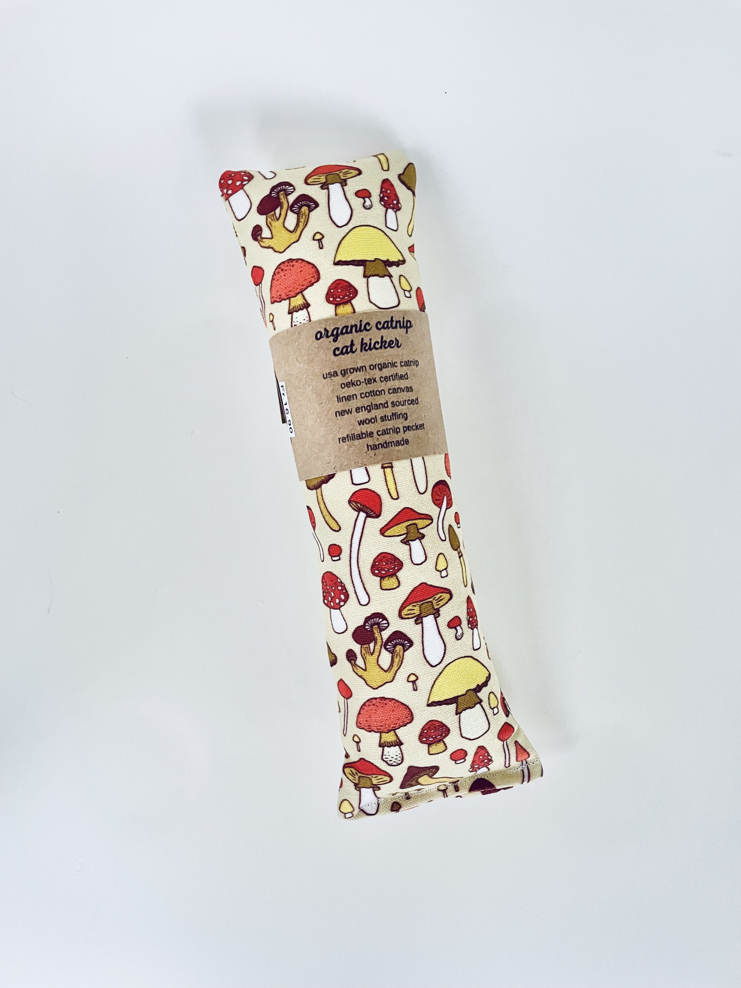 catnip kicker (mushroom pattern)