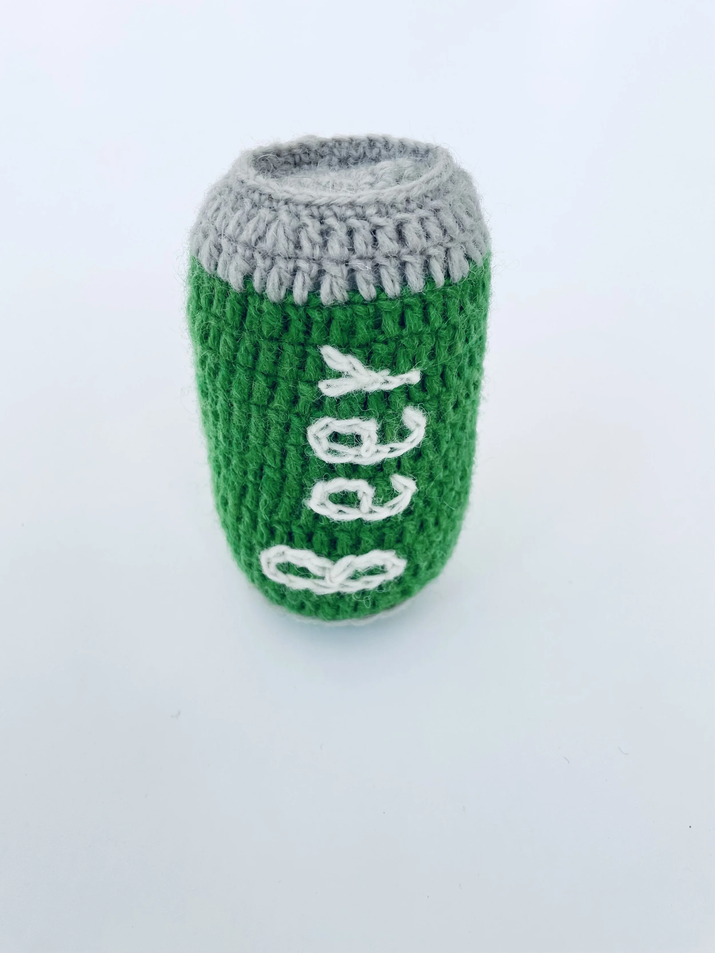 knitted beer can