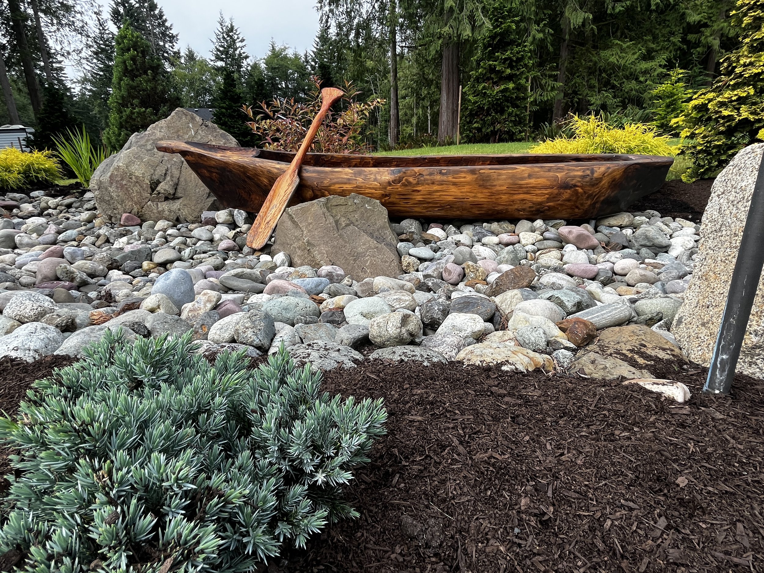 Dry Creek Bed Canoe Detail - After