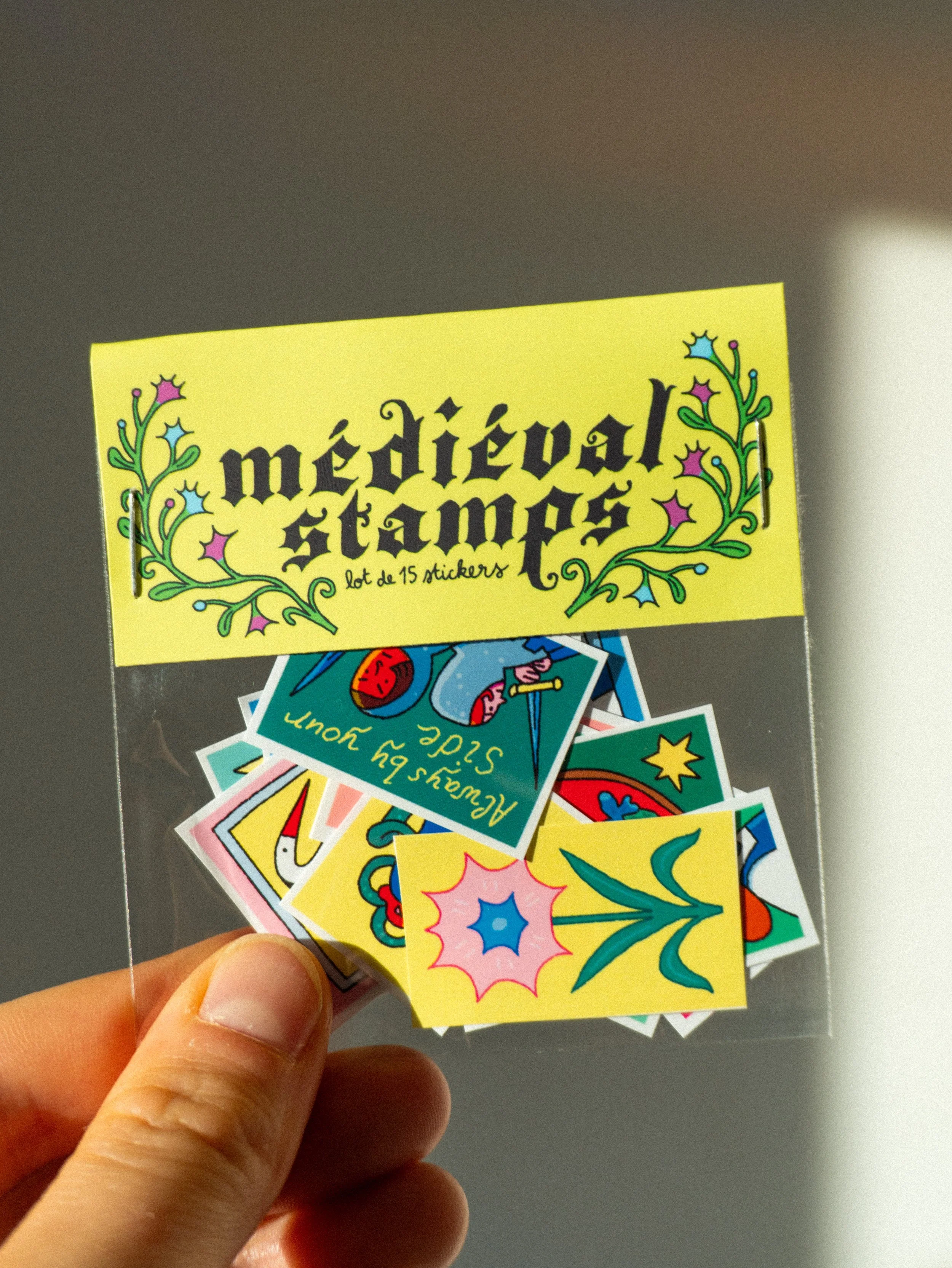 Stickers médiéval - Lot de stickers