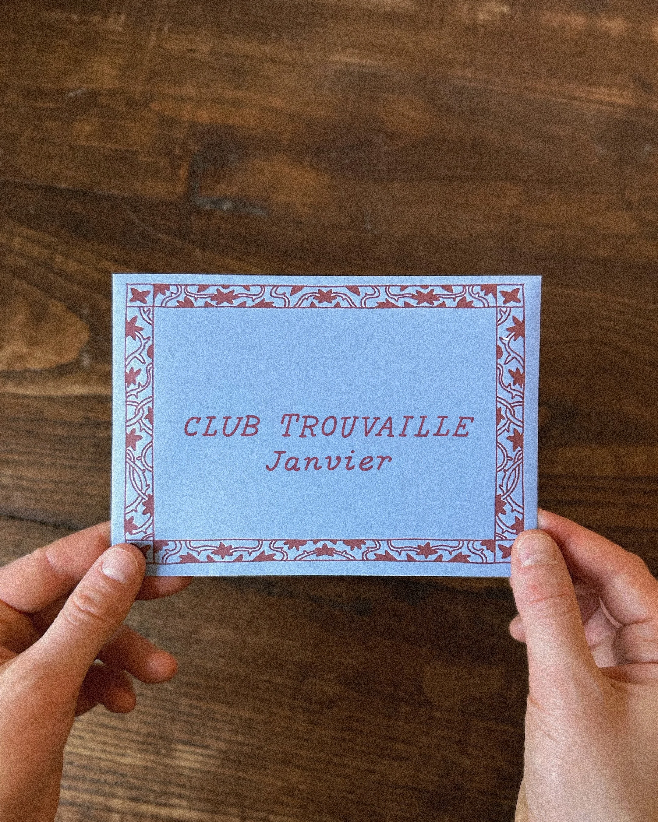 Courrier de janvier - Club Trouvaille