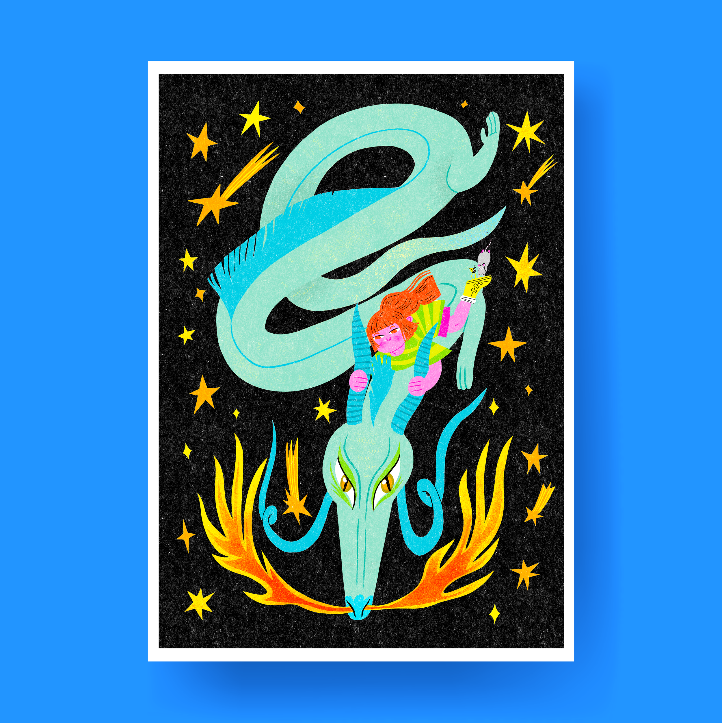 Nuit enflammée - A4