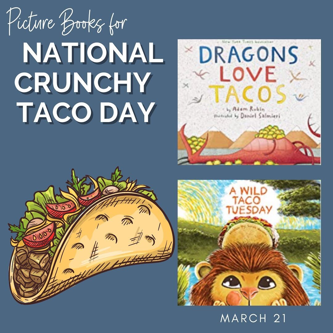 Leave a ❤️ if you love 🌮. 

Why is National Crunchy Taco Day not on Taco Tuesday?  Oh well, another reason to enjoy one of my favorite foods 🌮

#picturebooks #readaloud #picturebooksaremyjam #picturebooklove #kidsbookstagram #classroombookaday #tea