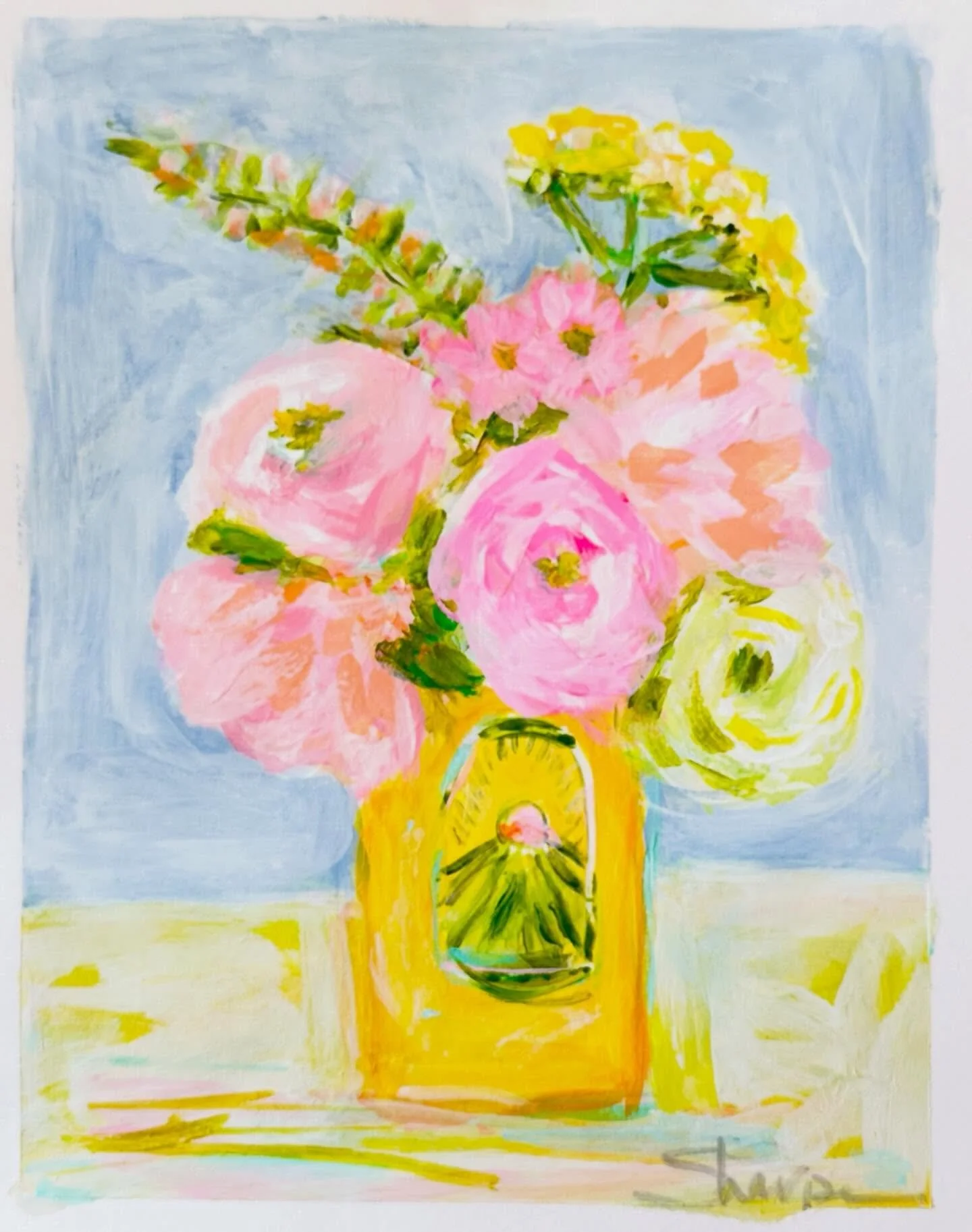 'm thrilled to be part of the benefit for @golivegirl and @carriagebarnartscenter. along with many of your local female artists! Everyone has contributed original paintings for tomorrow's event and all proceeds will be split between the two very spec