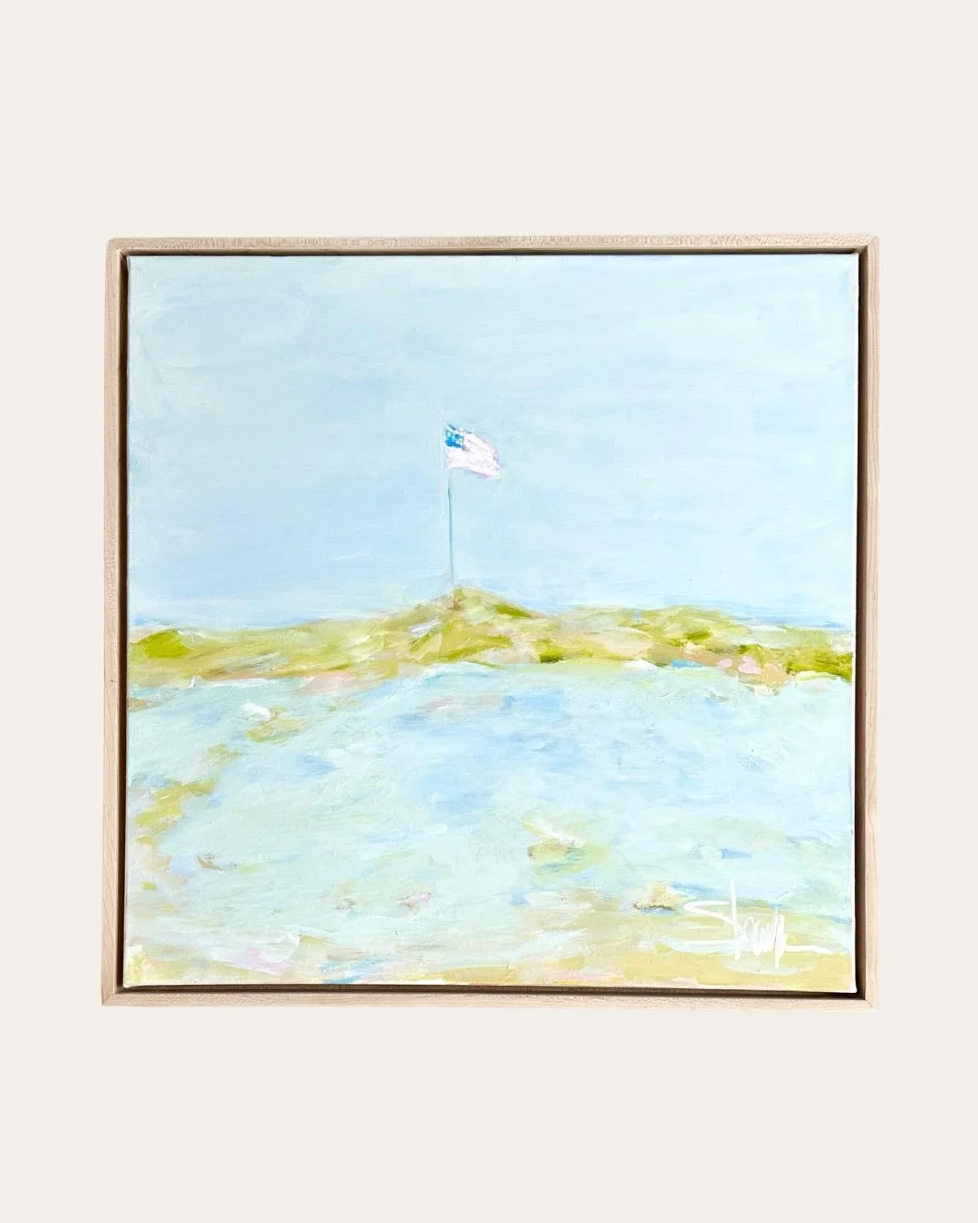 So happy to be part of a special show ART USA 250 at @georgebillisgallery

These two new, original framed paintings - inspired by one of my favorite views in Shippan Point-  will be featured

Lots of amazing artists, drinks and nibbles ! 
PLEASE stop