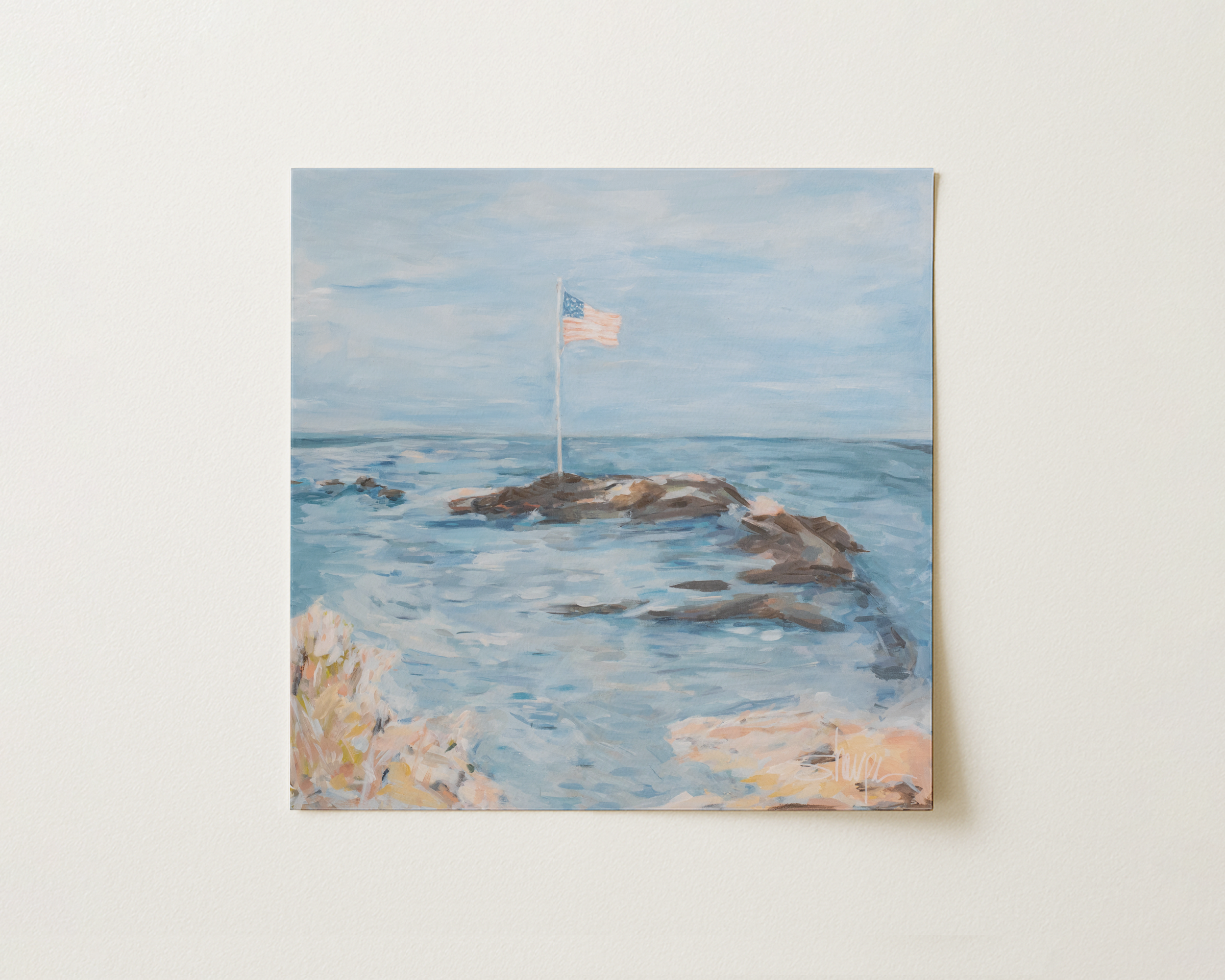 THE FLAG AT SHIPPAN UNFRAMED SQUARE MockupHaus0641.png