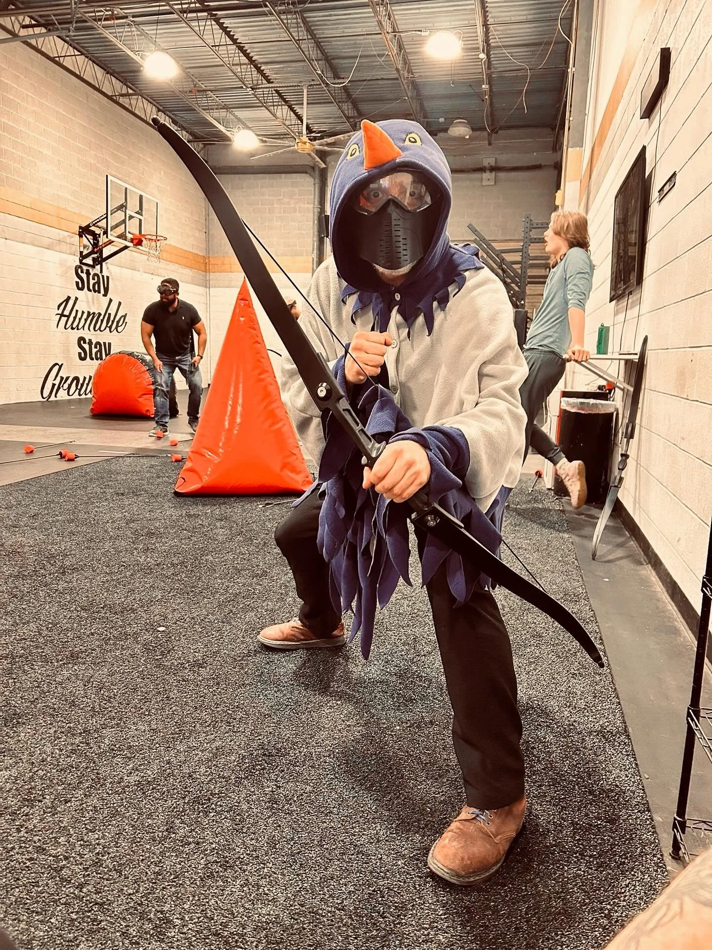 Fun adventure day at @dodgebowbaltimore with friends and costumes. 
&bull;
#dodgebow #archerygames #robinhood