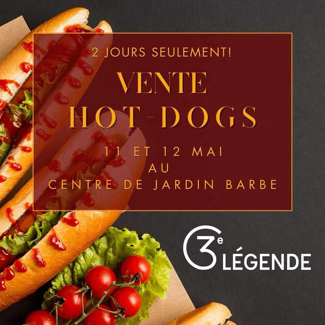 Venez nous voir et soutenir nos jeunes! Achetez un hot-dog et visitez le Centre de Jardin Barbe - l&rsquo;&eacute;t&eacute; est arriv&eacute;! #3elegende #3rdLegend #Summer #&Eacute;t&eacute;