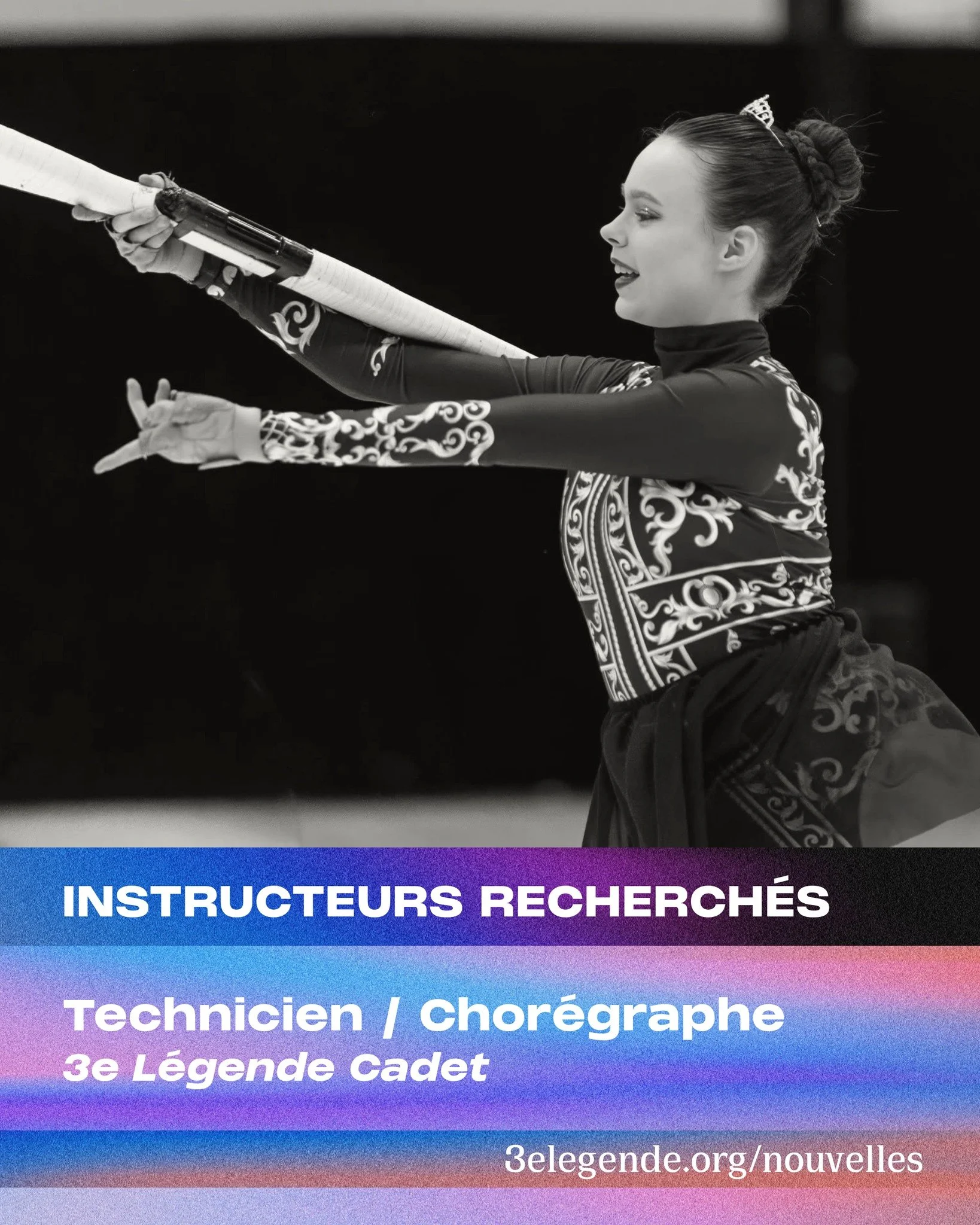 L&rsquo;&eacute;quipe enseignante de 3e L&eacute;gende Cadet souhaite s&rsquo;agrandir pour la saison 2026-2027! ✨

Vous aimeriez partager votre passion pour la danse chor&eacute;graphique et contribuer &agrave; former la rel&egrave;ve? Pour postuler