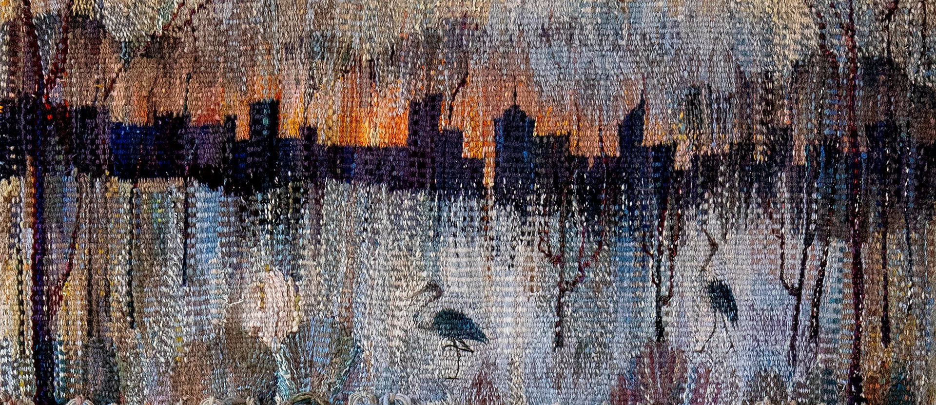 Detail view of top artwork titled 'Sunset as seen from my home in Toronto' by Myroslava Boikiv
