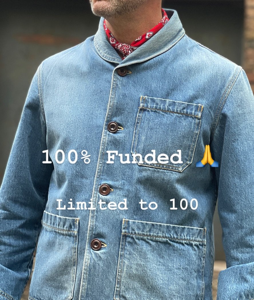 100% Funded 🙏 - 20% discount code 5Y24H2P available for 1 more week - next we go into production.
US Navy Shawl Collar Denim Coverall - Wash or Raw

Military Style &amp; Workwear Inspired. Performance fabric &amp; construction led.

Classic heritage