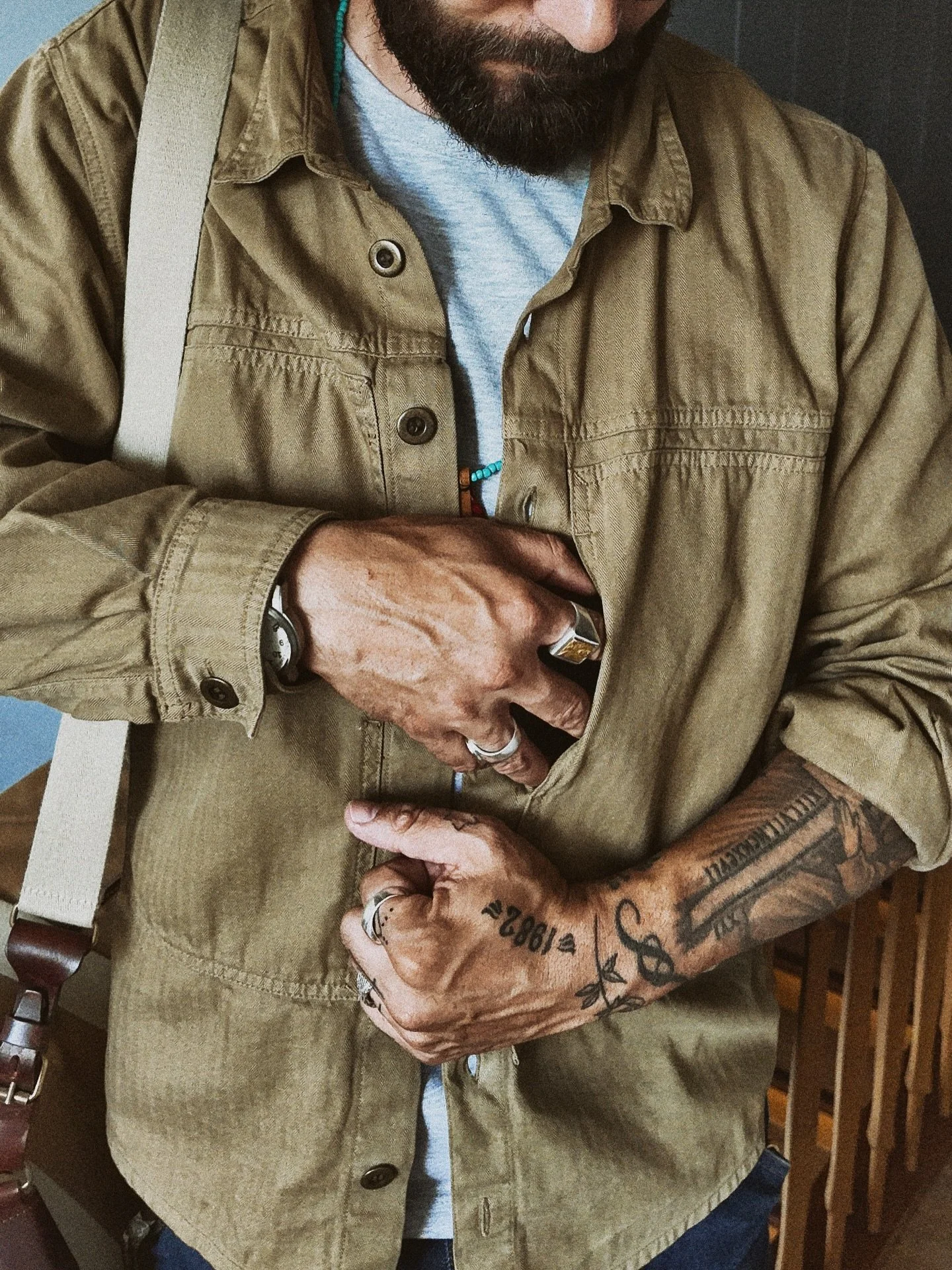#looksgoodactstough 
CCC Portland HBT Fatigue Overshirt 
13.5oz LFT Italian Selvedge 

Military Style &amp; Workwear Inspired 

Performance fabric &amp; construction led. 

Classic heritage pieces.

#newwornloved #clothandcut #hbt #vintagemilitarysty