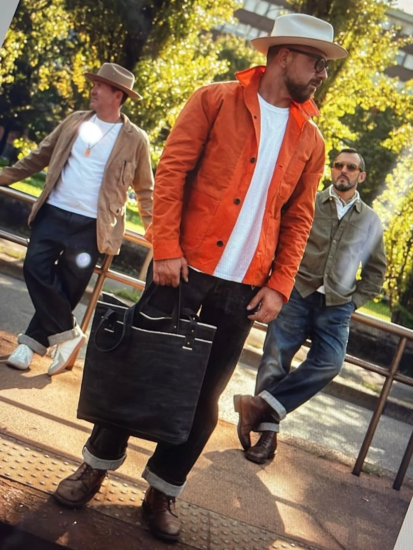 Some new pieces coming through for AW25 like this Dirty Orange Antique Wax Chore Coat.
More to follow&hellip;. Make sure to join the newsletter so your the first to know when, link in bio

Military &amp; Workwear Style Inspired. 

Performance fabric 