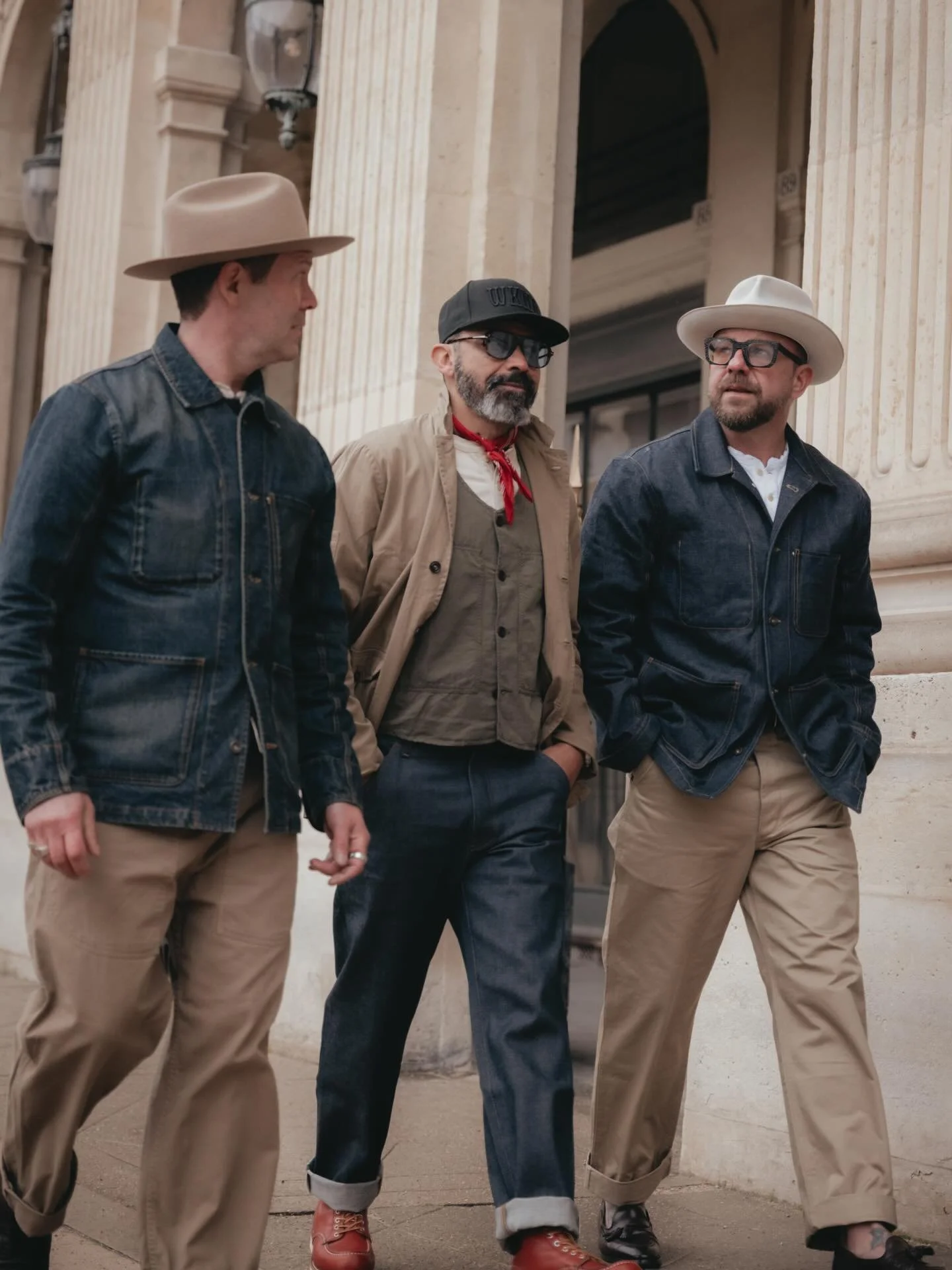 Gearing up for Spring - Swipe for the individual fits👉
_ 15oz Japanese Selvedge Chore Coat - Raw
_ 15oz Japanese Selvedge Chore Coat - Wash
_ HBT Battle Dress Blazer&ndash; Khaki
_ 1940s US Army Officers Chinos
_ 13.5oz Italian Selvedge Loose Fit Ta