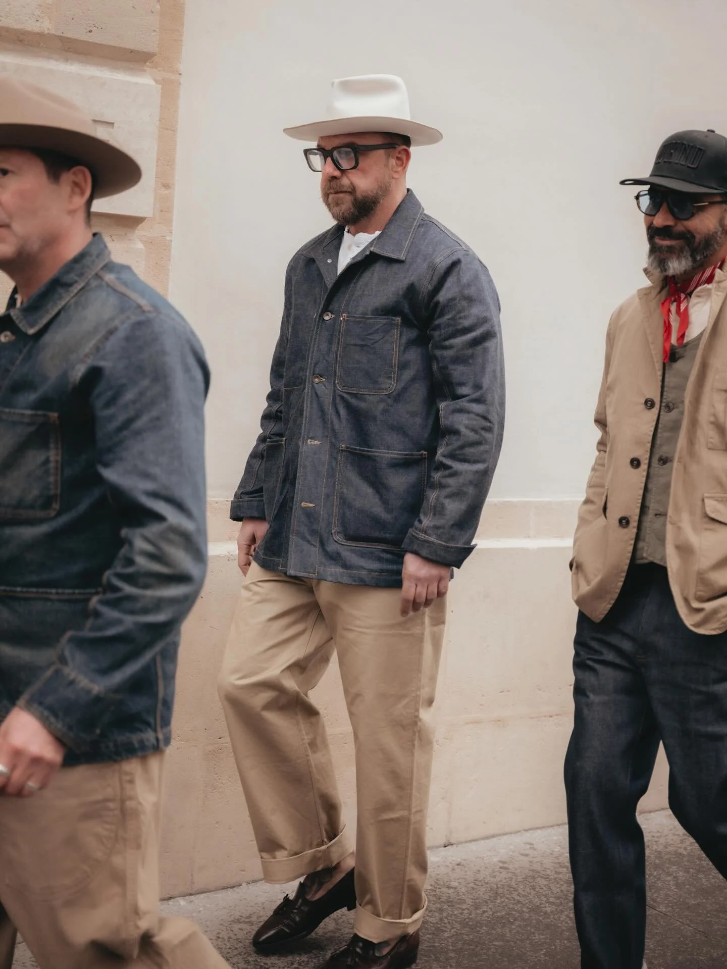 Denim &amp; Khaki
_ 15oz Japanese Selvedge Chore Coat - Raw
_ 15oz Japanese Selvedge Chore Coat - Wash
_ 1940s US Army Officers Chinos
_ Swiss Army in HBT - Khaki 
_ Supima Henleys - Ecru &amp; White

Military Style &amp; Workwear Inspired. Performan