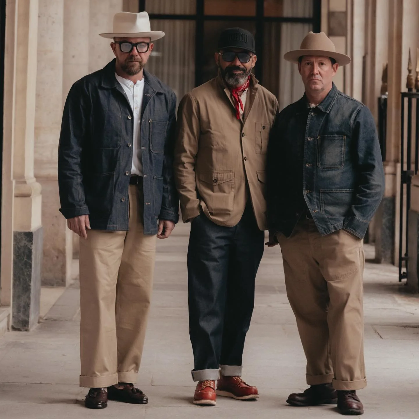 Paris Street Style
_ 15oz Japanese Selvedge Chore Coat - Raw
_ 15oz Japanese Selvedge Chore Coat - Wash
_ HBT Battle Dress Blazer&ndash; Khaki
_ 1940s US Army Officers Chinos
_ 13.5oz Italian Selvedge Loose Fit Taper &ndash; RAW
_ Swiss Army in HBT -