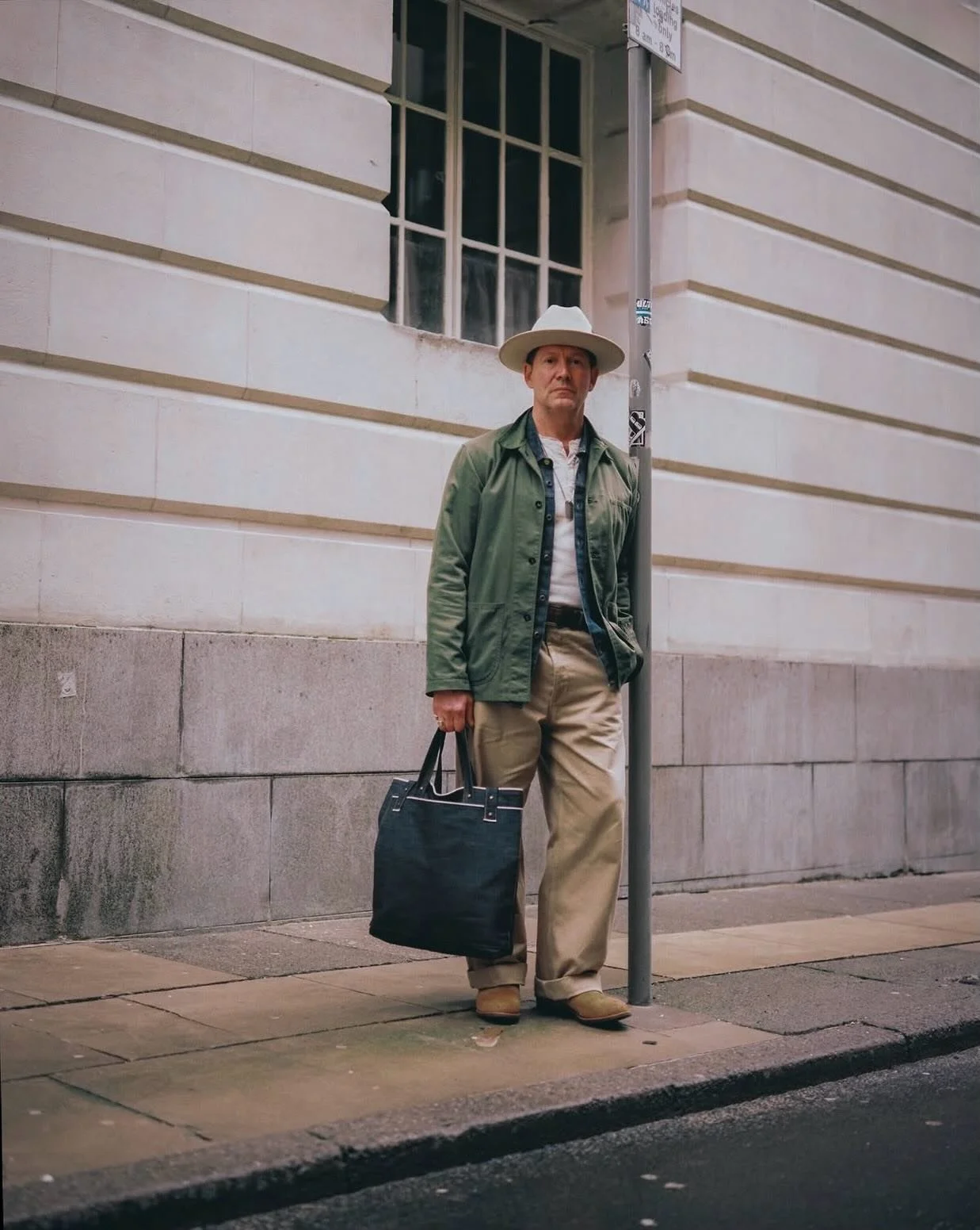 Something new for Summer, coming soon..
Shot on Fuji GW690 Medium Format by @d_watso 📸 for all you photography fans.
_ N3 in Olive Drab Dry Wax HBT 
_ 13.5oz CCC Portland Over-shirt 
_ 1940s US Army Officers Chinos
_ Supima Henleys - Ecru
_ 13.5oz S