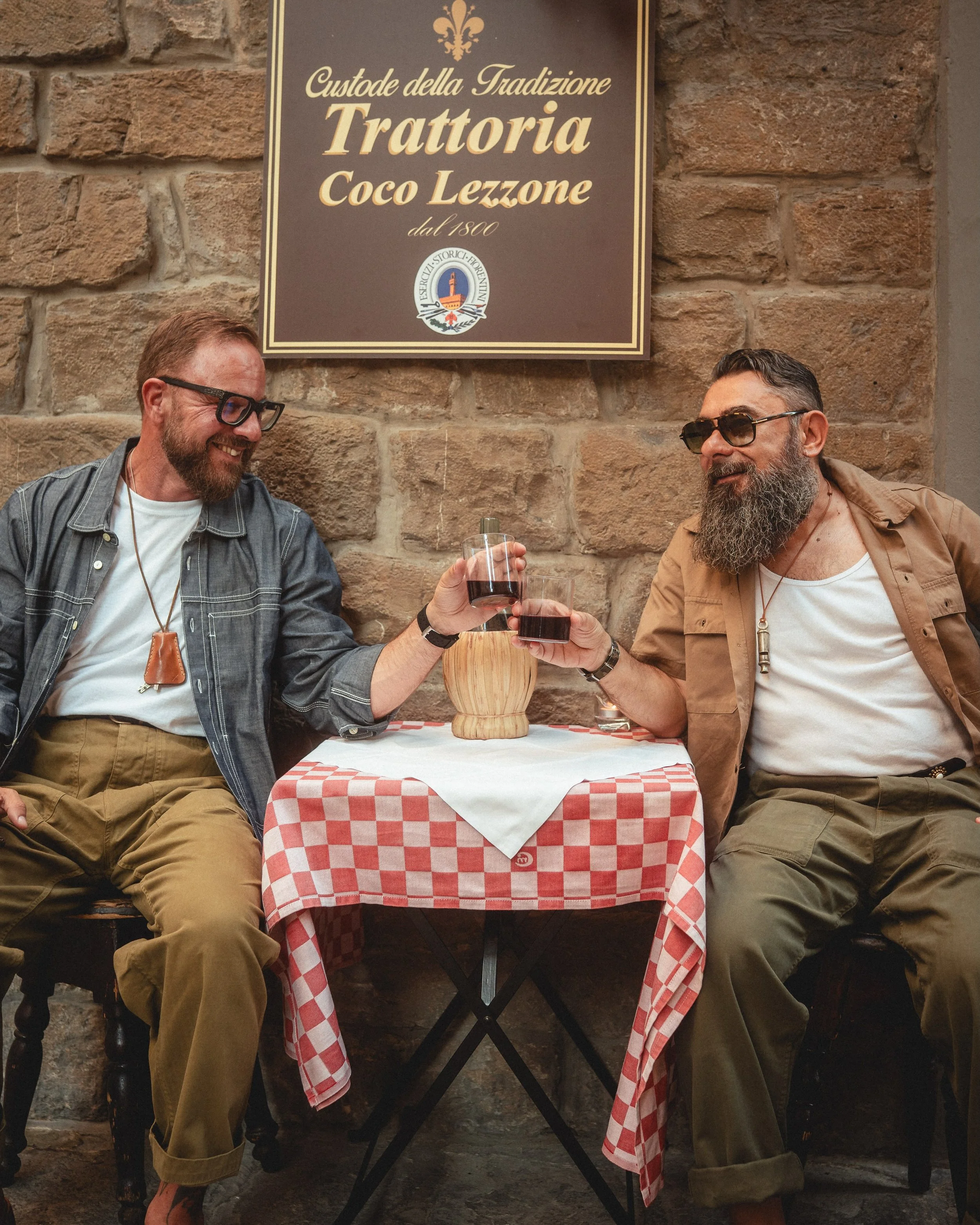 Summer evenings in Firenze 🍷🍶
Short Sleeve Chambray Shirt
Short Sleeve OG-107 Poplin Fatigue Shirt
3 Colours - Khaki, Olive Green &amp; Olive Drab 
Sizes - Small - 3XL 
Swiss Army Fatigues in HBT

Military Style &amp; Workwear Inspired 

Performanc