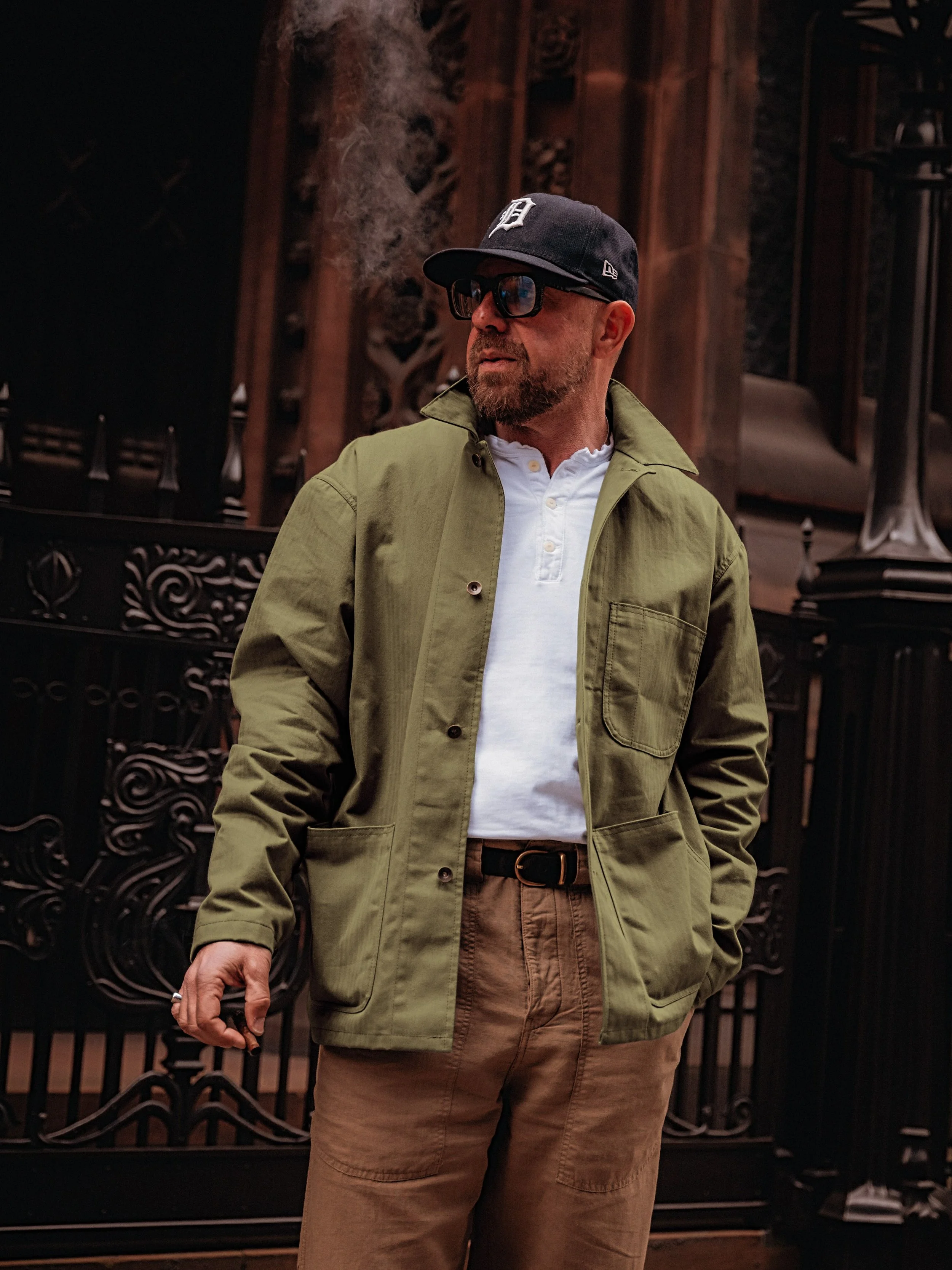 The N-3 remains the same.

The fabric changes everything.

Introducing our 15oz Dry Wax Herringbone Twill N-3 Utility Jacket, developed with Halley Stevensons in an exclusive colour for Cloth &amp; Cut only.

Made in the UK.

10% off launch code N3LA