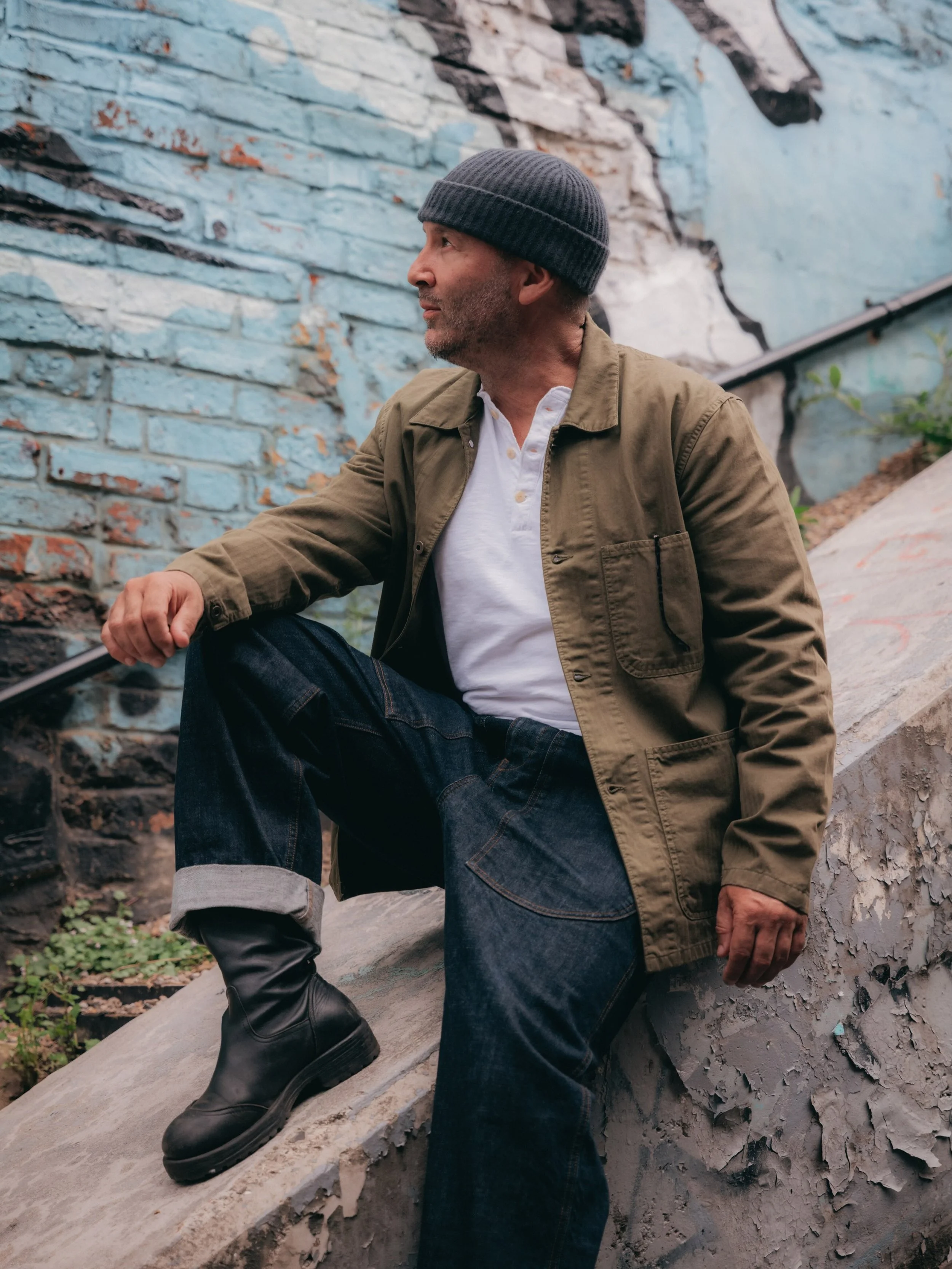 AW 26
N-3 Utility Jacket
Sizes XS - 5 XL

Swiss Army. fatigues in 150oz Italian Denim from Candiani Mills 
Sizes 30- 42 Raw or Wash

Henley Shirt made with Supima 10oz Organic Cotton 
Sizes XS - 5 XL - White or Ecru

Military Style &amp; Workwear Ins