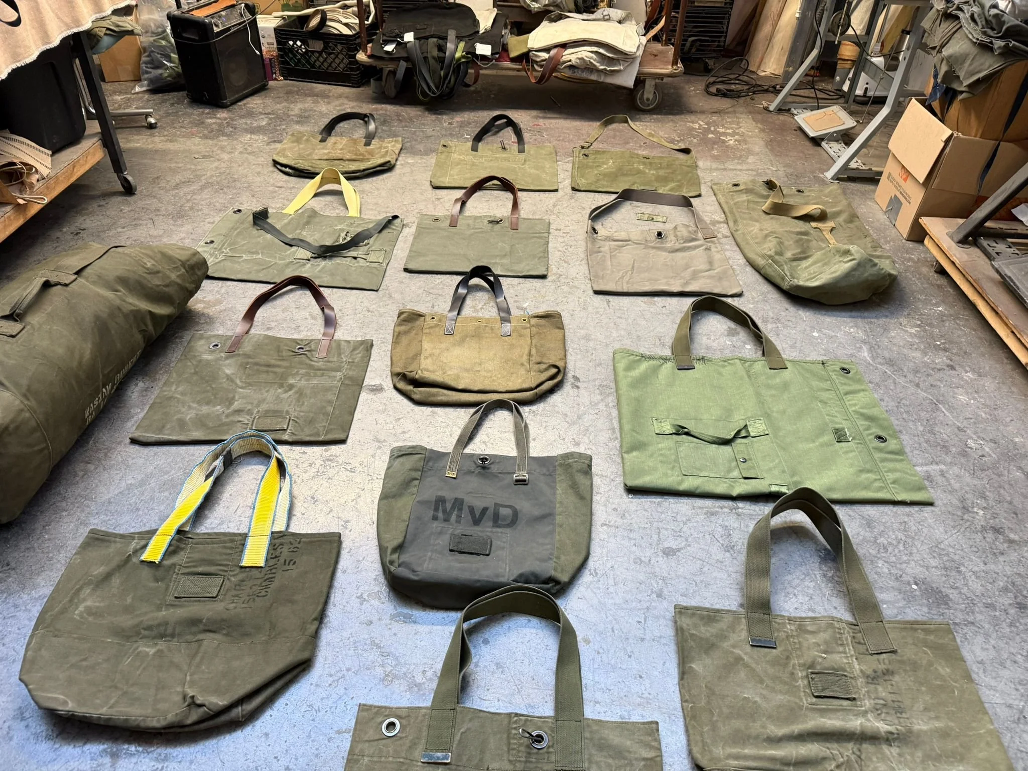 Handmade Vintage Military & Post Bags