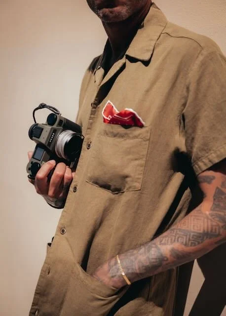 Short Sleeved Linen Jungle Fatigue Shirt