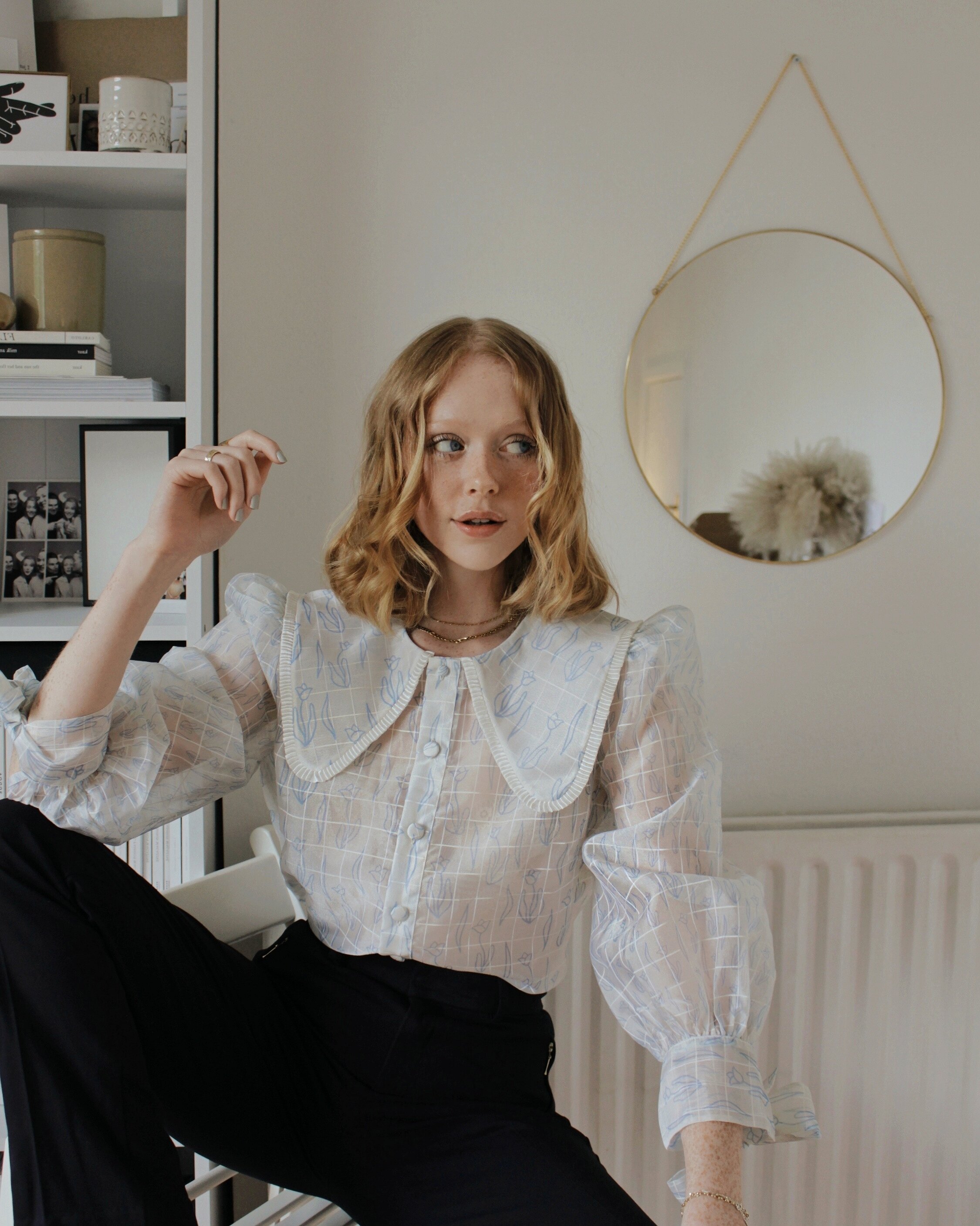 What do you think of when putting together an outfit?   When putting together an outfit, I usually just think about what colours I feel like wearing. I’ll have usually seen an outfit that I like in a magazine or on social media that will have inspired my choices. Sometimes I’ll want to keep it simple and other times I like to mix it up a bit!   Who is your style icon?   My style icon is hard thing to choose! I’d probably have to say the classic of Alexa Chung, but I’m also so so influenced by people online. I love people like Lizzy Hadfield, Brittany Bathgate and Lindsey Holland – they all have such minimal, effortless style.   Are you a minimalist or maximalist?&nbsp;   I’m definitely a minimalist!   What is your favourite decade of fashion?   I love the 60s, I’ve always been a lover of mini-skirts and block colours, but I also really adore the 80s and 90s too.