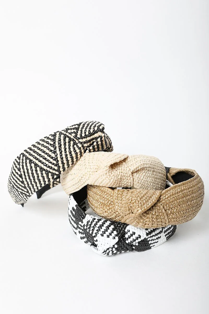 Boho Straw Headband