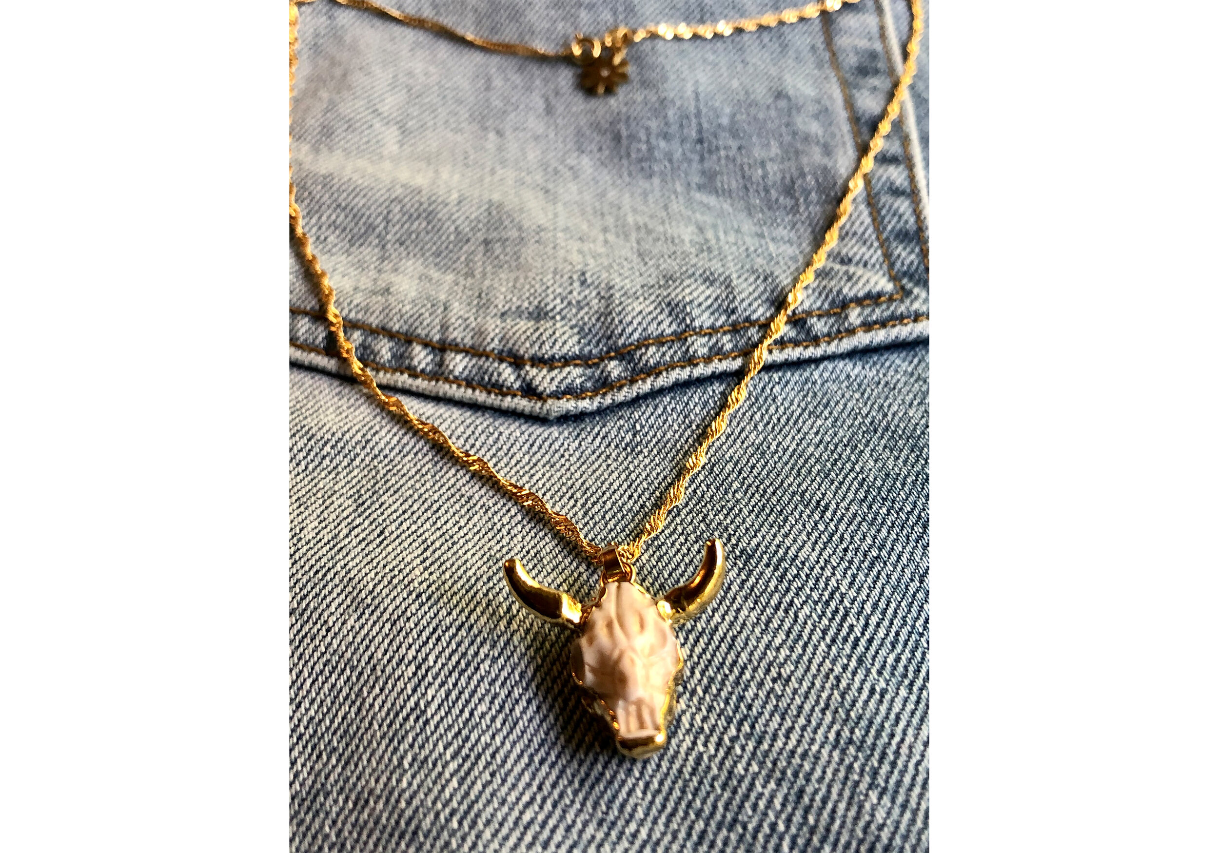 Afro-Boho 'No Bull' Necklace (gold) by The Blaque Orchid