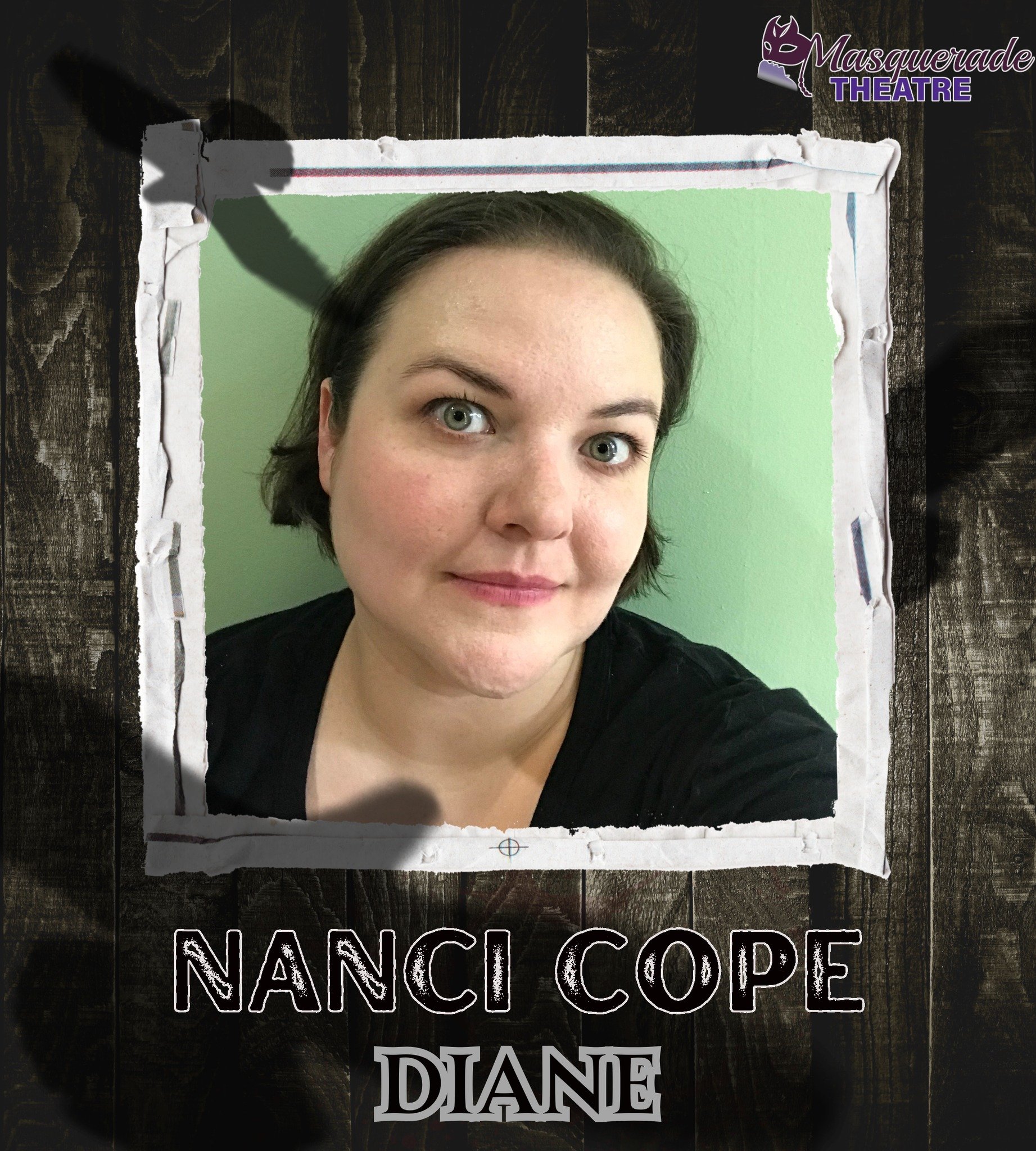 The Birds opens this Thursday!

MEET THE CAST
Nanci Cope (Diane)
Nanci is a graduate of Rutgers University where she was a member of the Cabaret Theatre.  Past shows include with Arsenic and Old Lace 2019 (Burlington County Footlighters) and The Impo