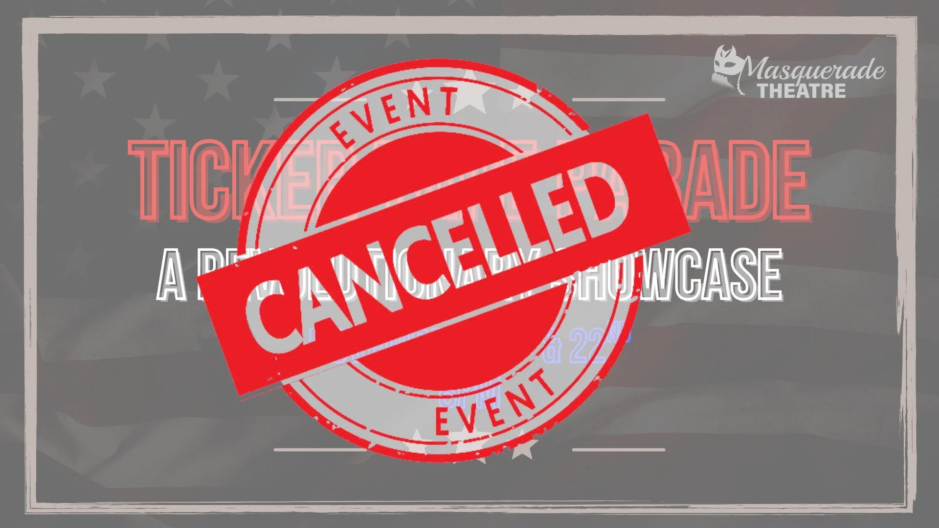 Due to a water main break at our studio, we unfortunately have to cancel our weekend showcase, Ticker Tape Parade.  We are working to get the situation resolved and we look forward to welcoming you back to our studio December 5th for Little Women!

h