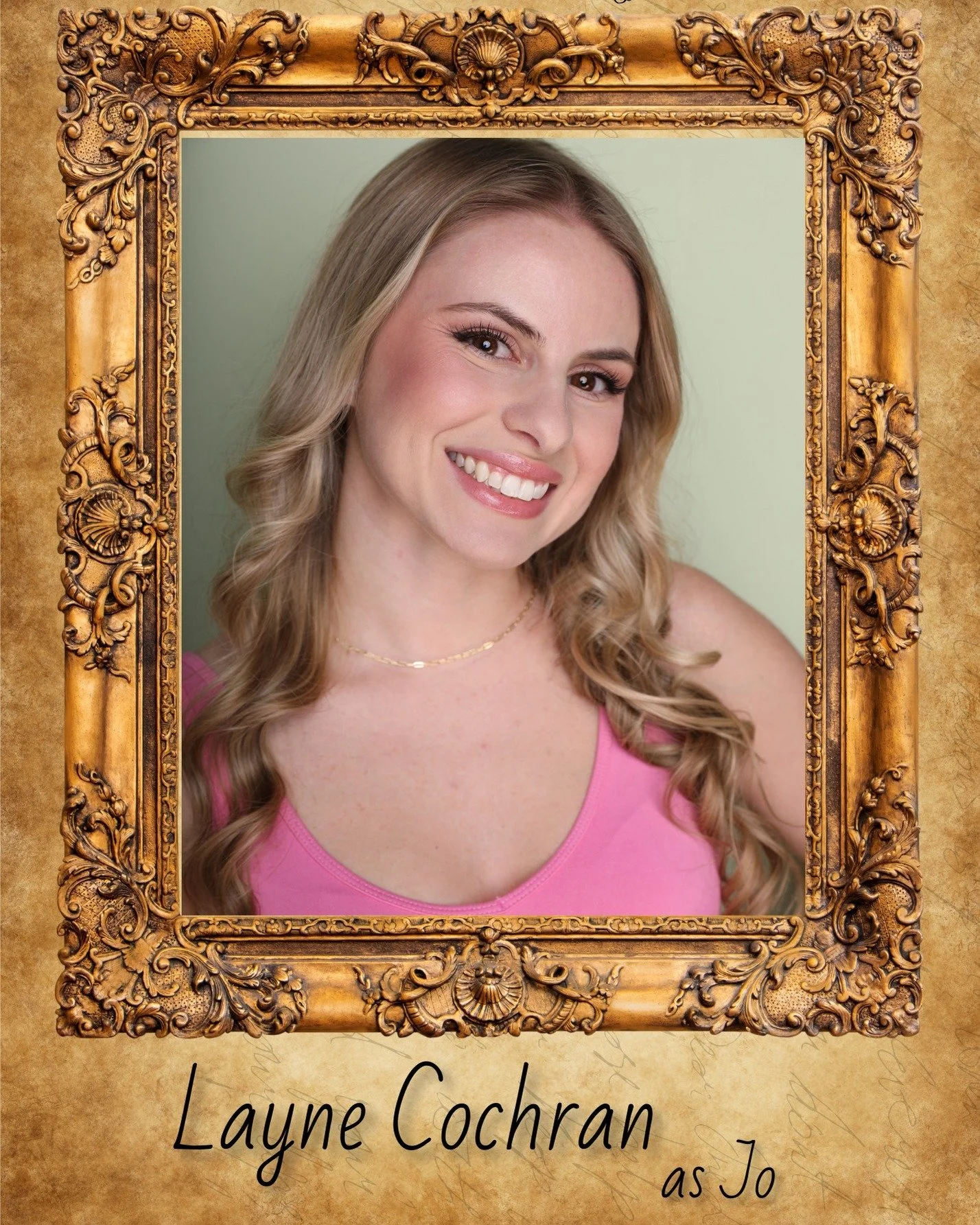Today we spotlight LAYNE COCHRAN, playing JO in Little Women!

Layne is thrilled to be making her Masquerade Theatre debut! Big thanks to Megan, Trisha, and Ivie for their trust and guidance on this bucket list role! Layne is a graduate of Rowan Univ