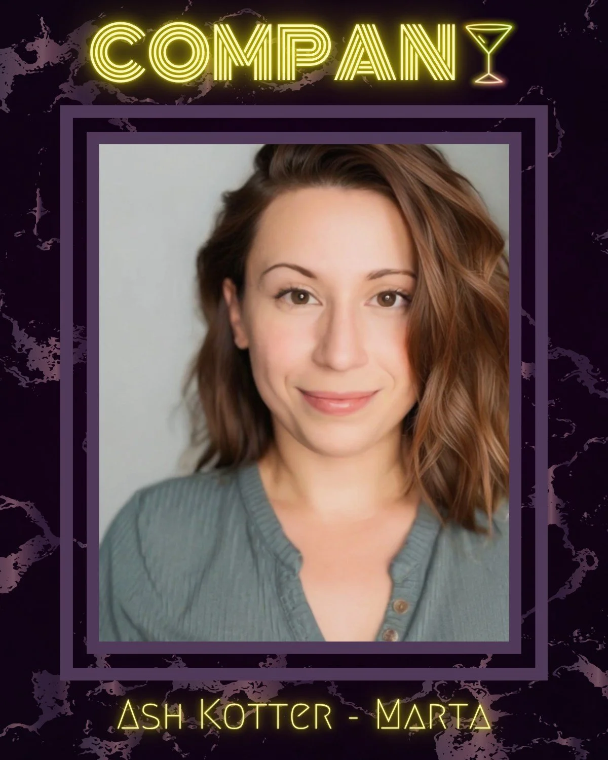 They say three's COMPANY...

"The pulse of this city, kiddo, is me."
"I used to think I was so odd."
"What I am is like this park here. Out of place."

MEET THE "COMPANY"
THE GIRLFRIENDS

ASH KOTTER is MARTA
KR