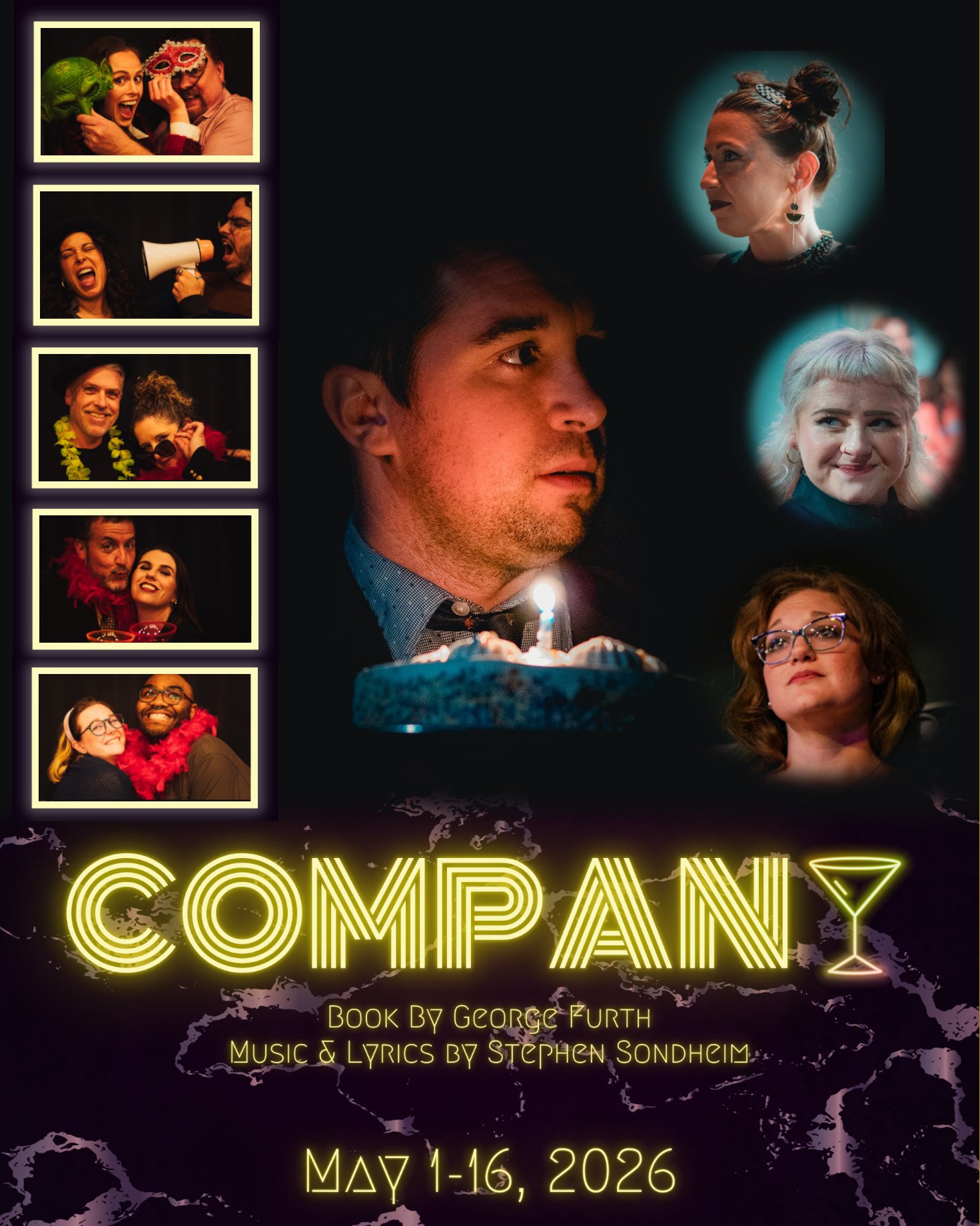 Company returns this Thursday for our last Pay What You Can performance! "I'll drink to that!" Only 4 performances left closing this Saturday, May 16th.  Get your tickets while you can!  More information and tickets on our website at masque