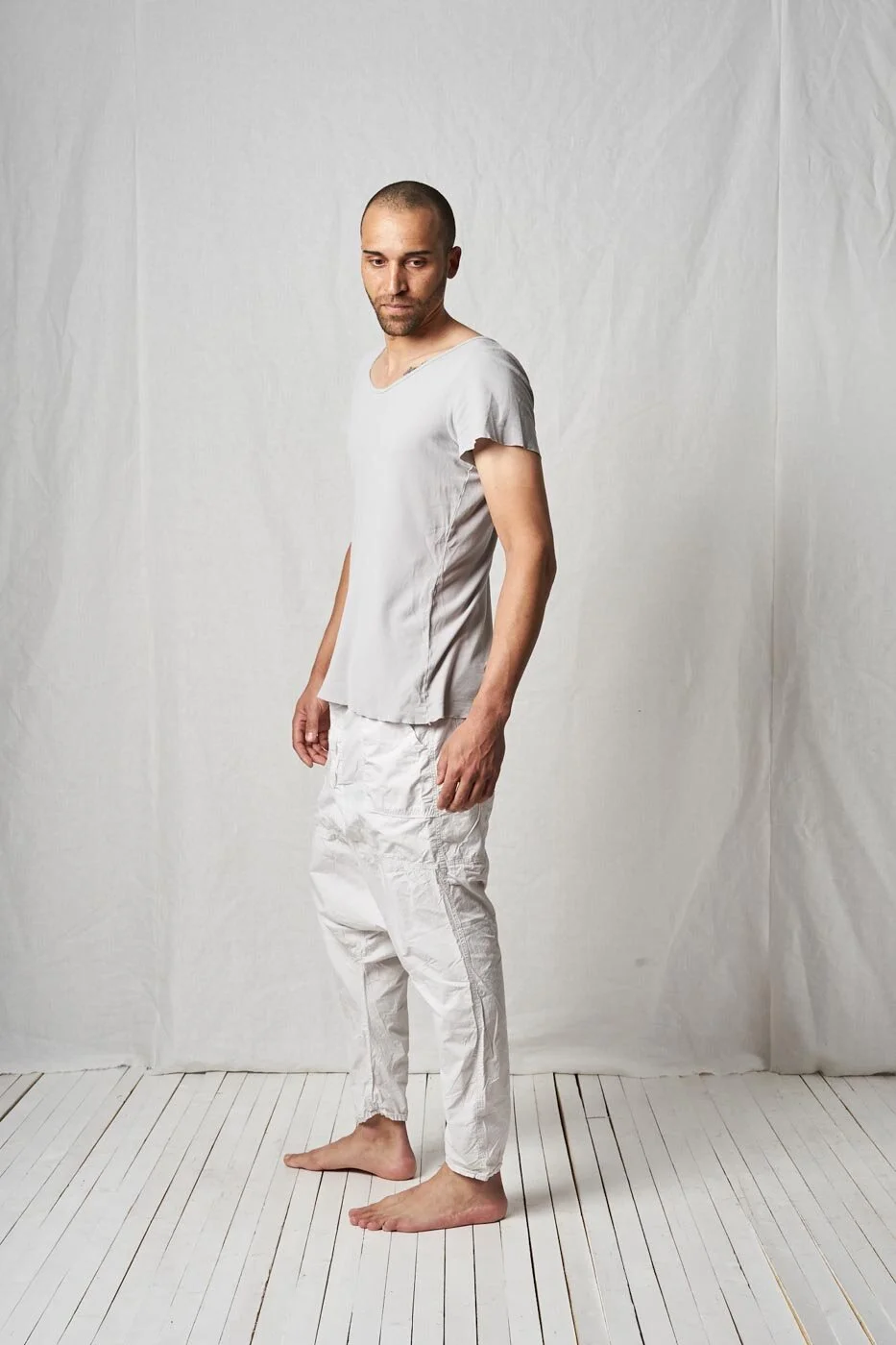 Two-Waist Trousers - ice grey — PAL OFFNER