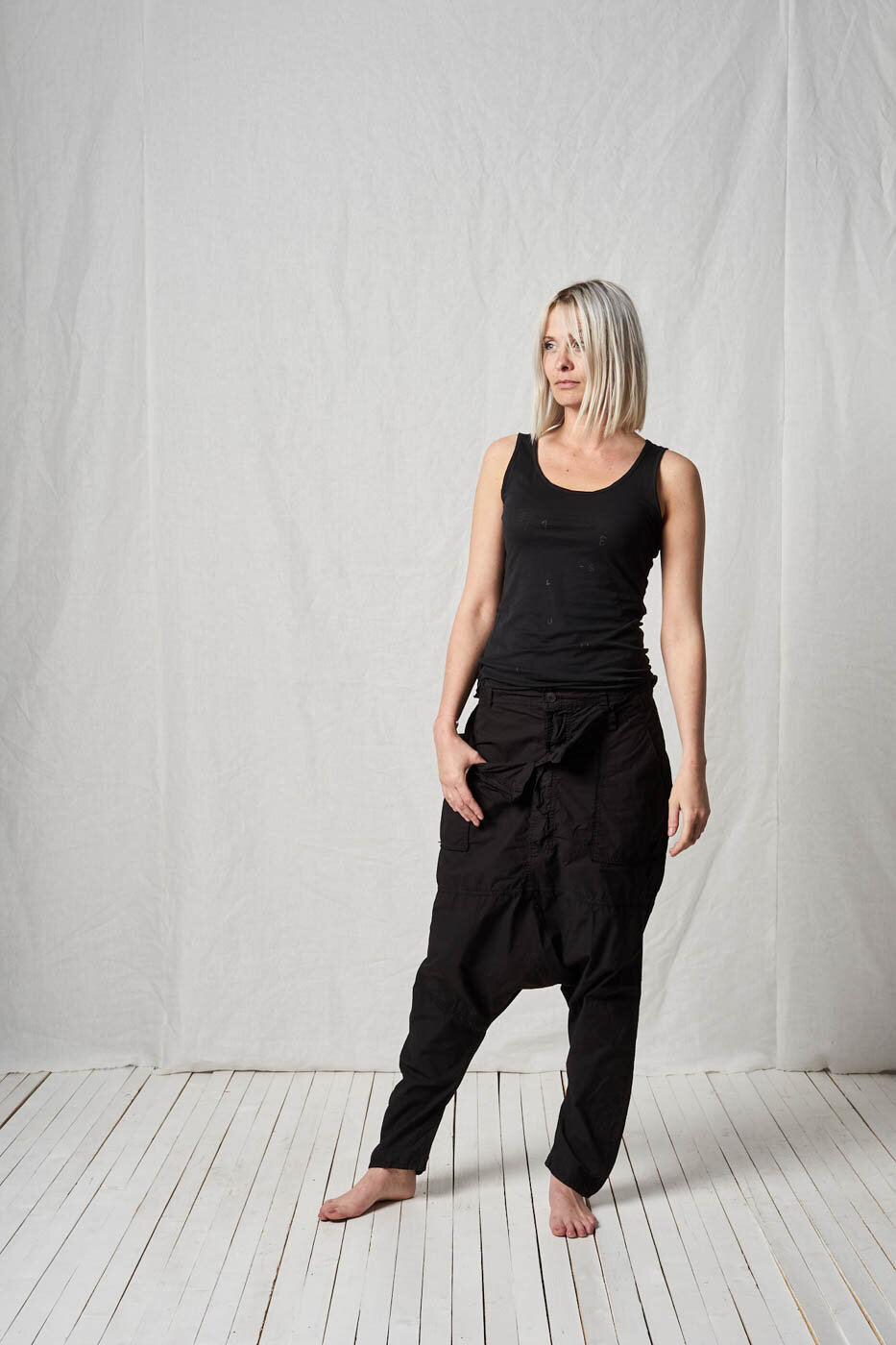 Two Waist Trousers_black — PAL OFFNER