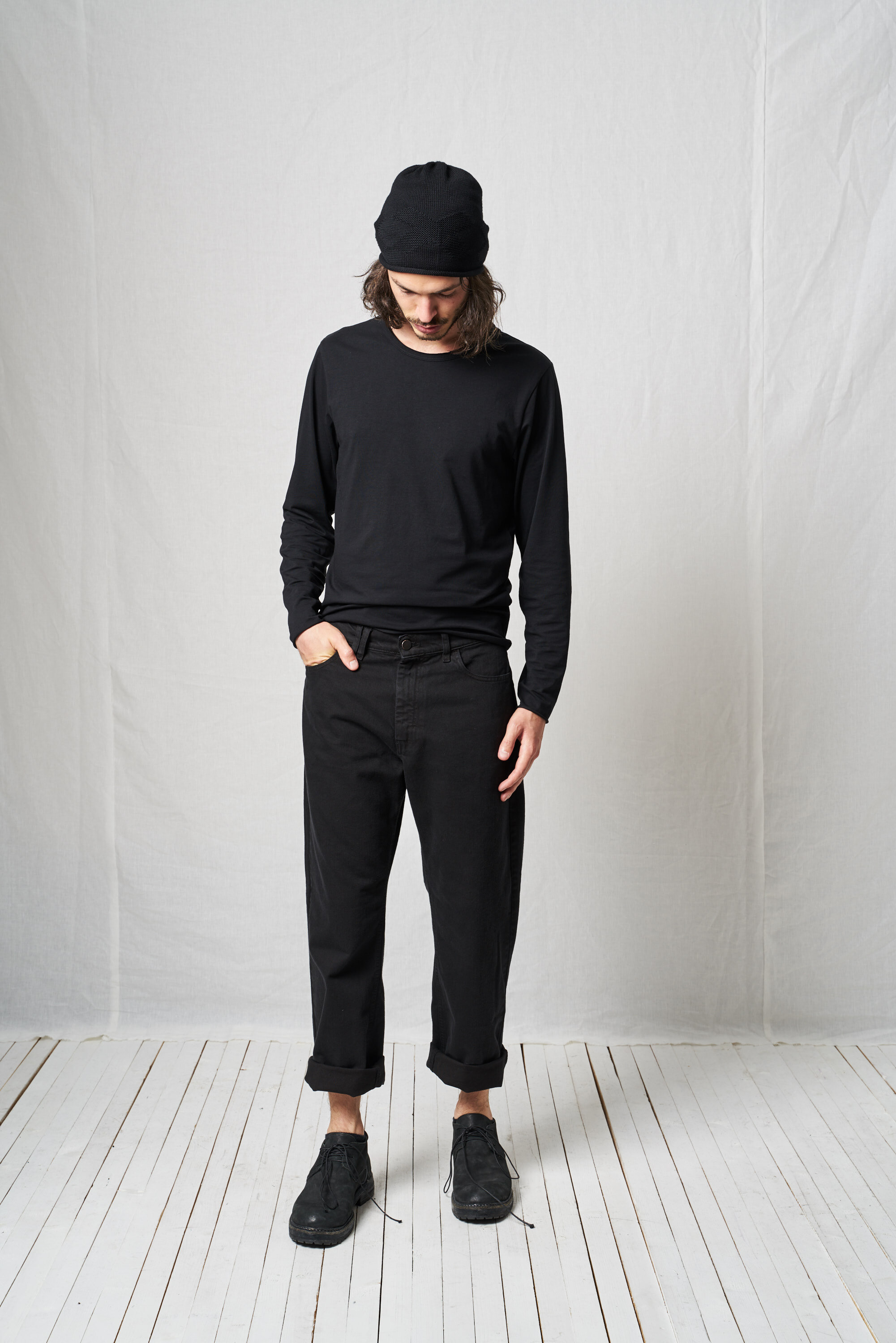 Denim 90s Trousers_black Exclusive Buttons — PAL OFFNER