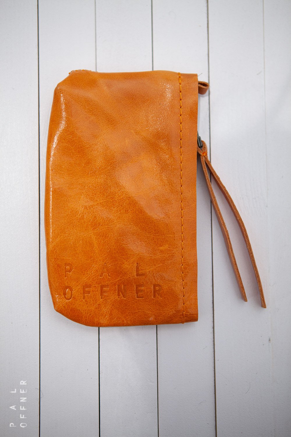leather key bag_papaya orange — PAL OFFNER