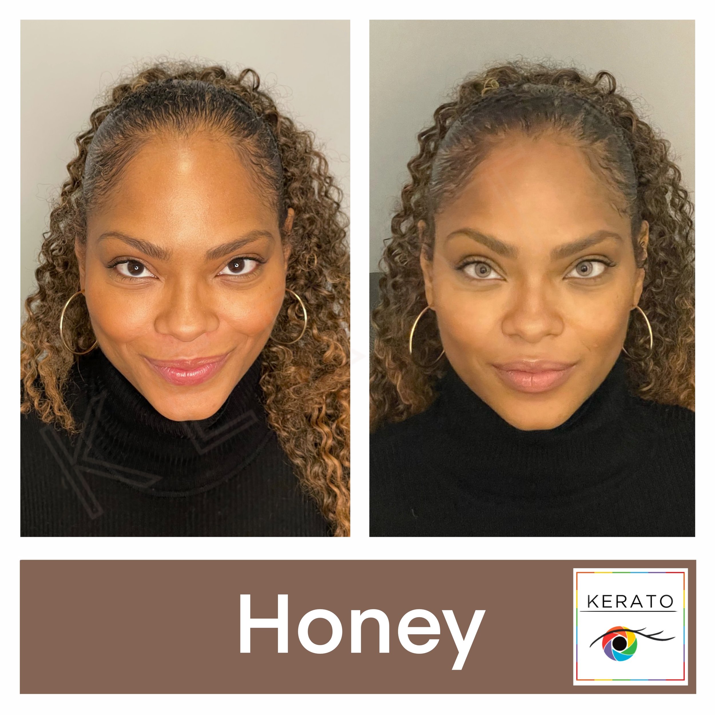 Eye Color Change with Honey Pigment at KERATO