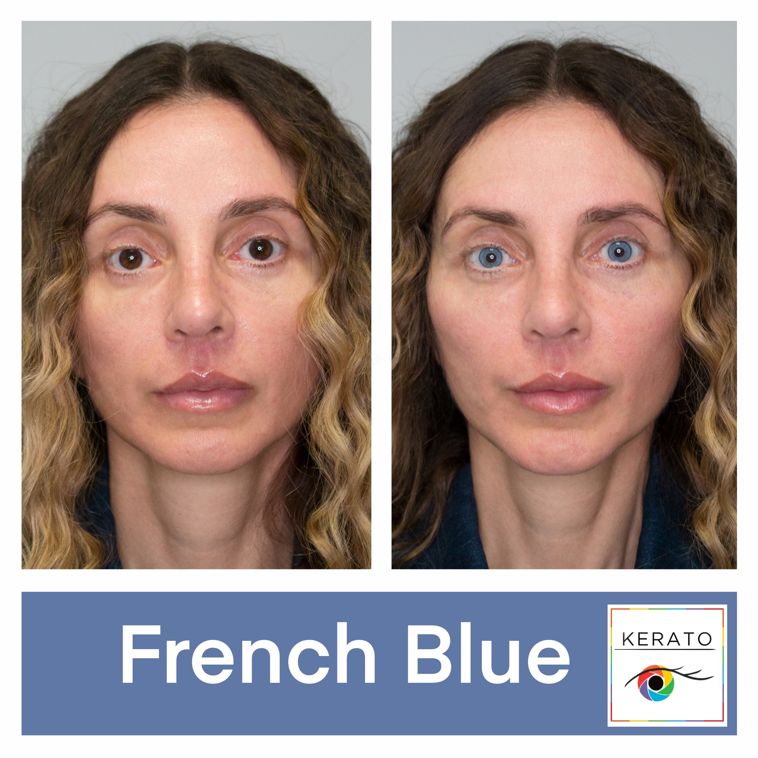 Eye Color Change with French Blue Pigment at KERATO