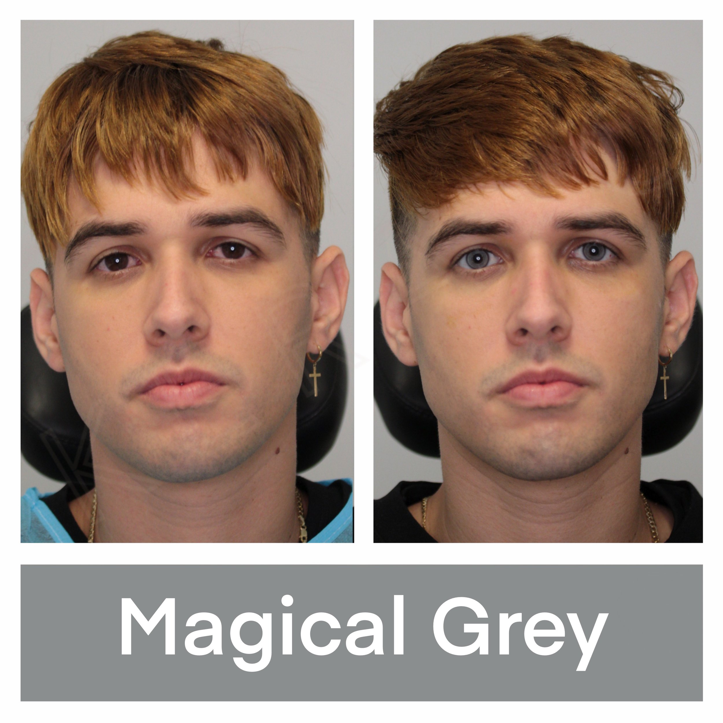 Eye Color Change with Magical Grey Pitgment at KERATO
