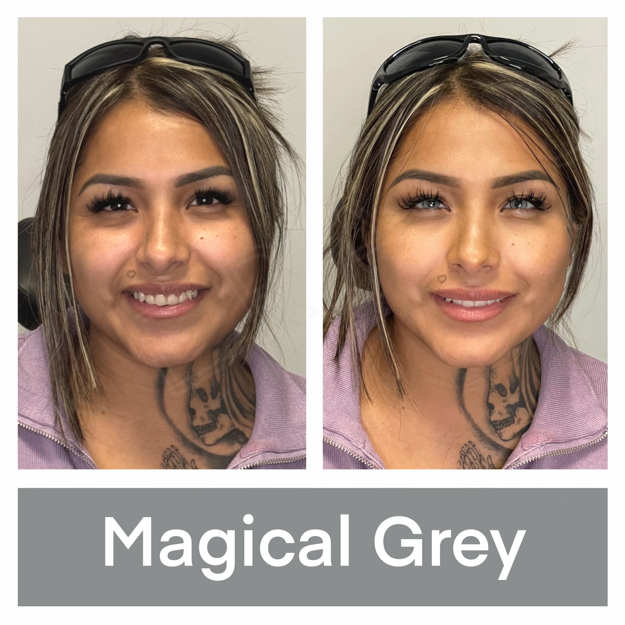 Eye Color Change with Magical Grey Pitgment at KERATO