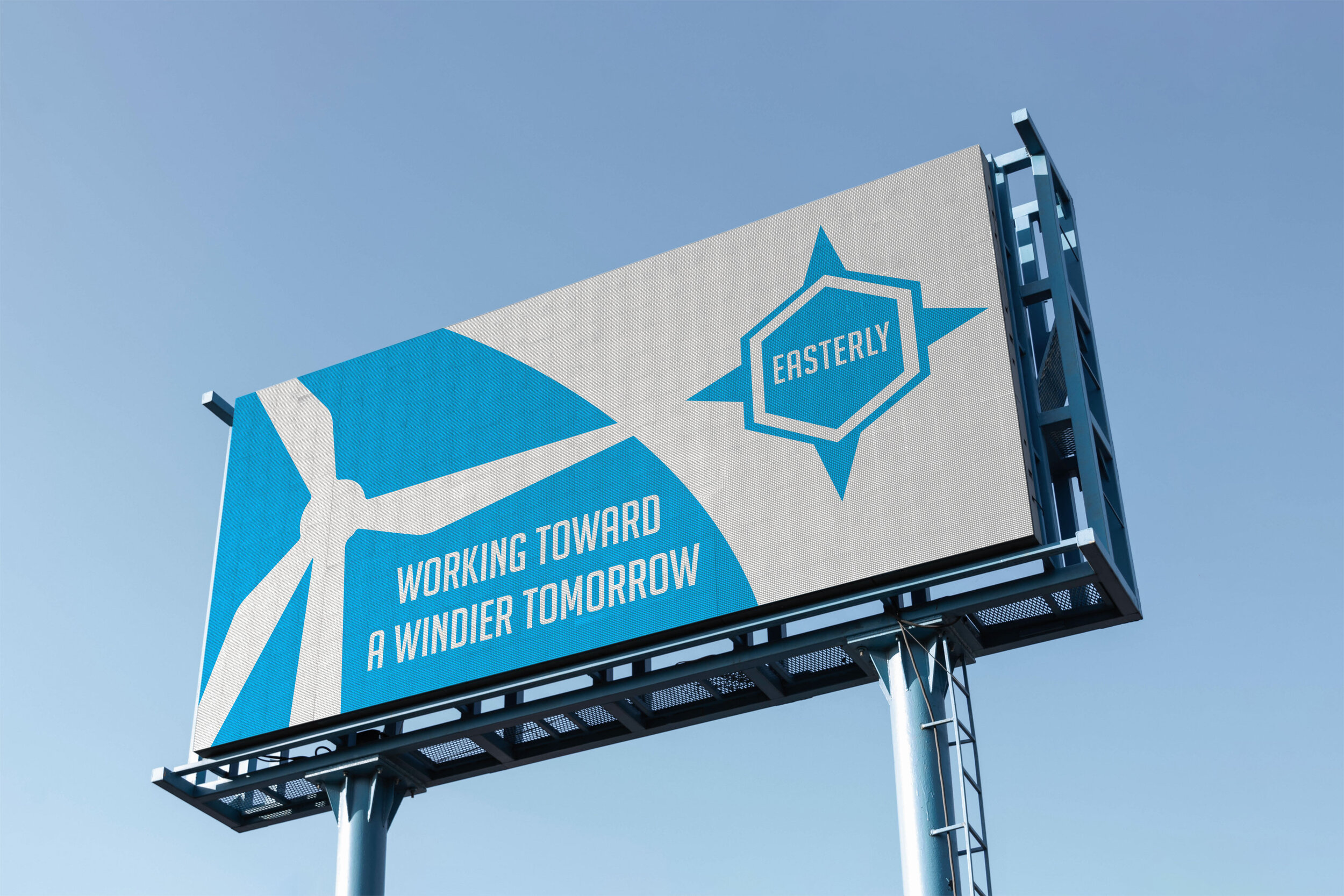 My goal was to create a brand identity for a renewable energy company: Easterly Wind Farm.