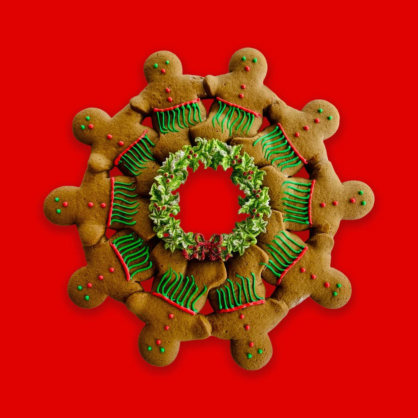 Gingerbread on Red Background.jpg