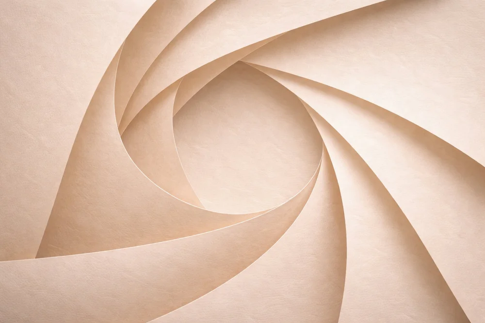 Abstract paper, golden ratio, swirl pattern