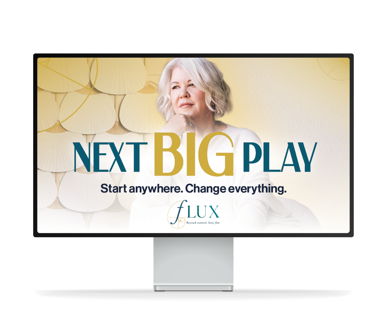 Next Big Play graphic inside imac