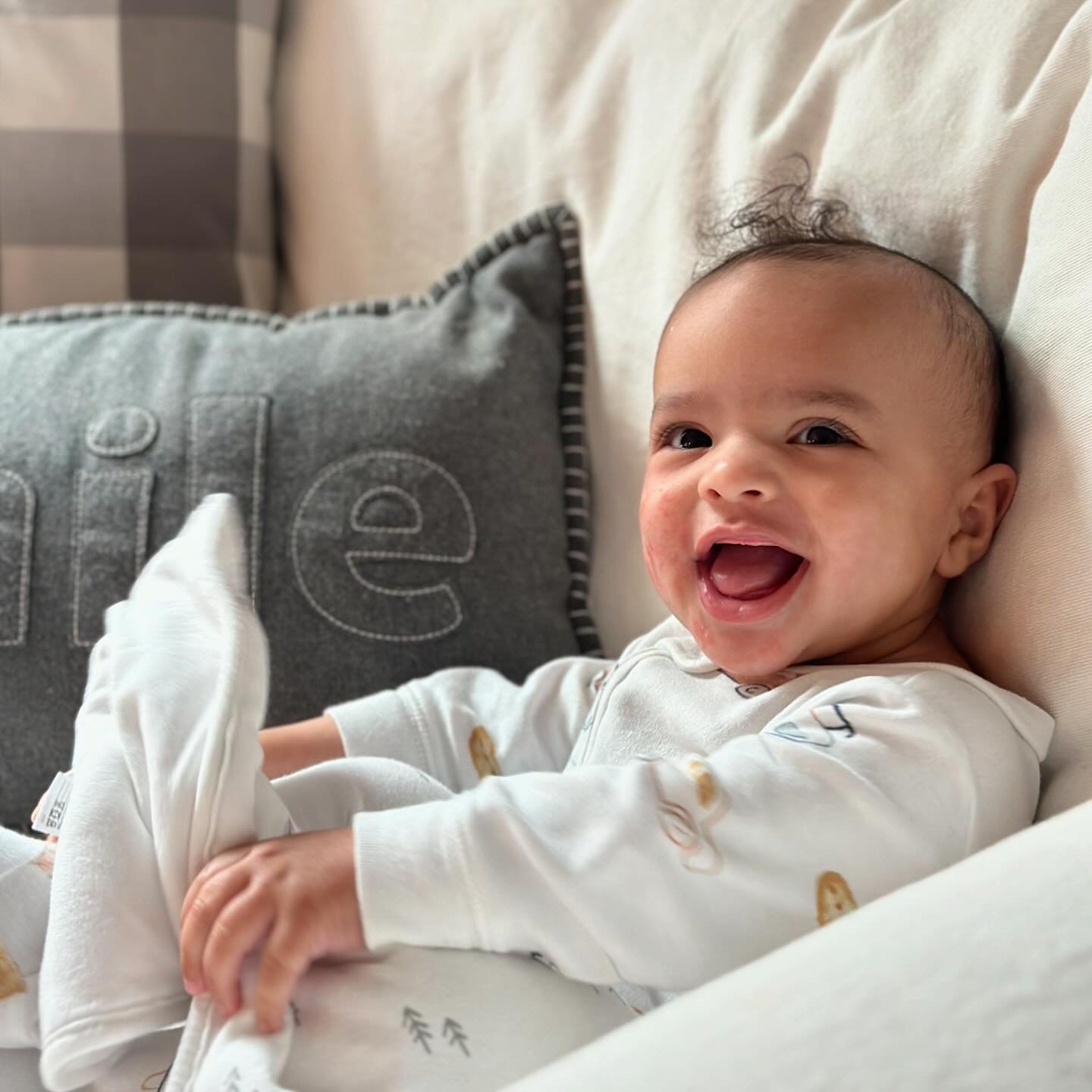 This boy. They told grandparenting was great - I had no idea. Look at that face!