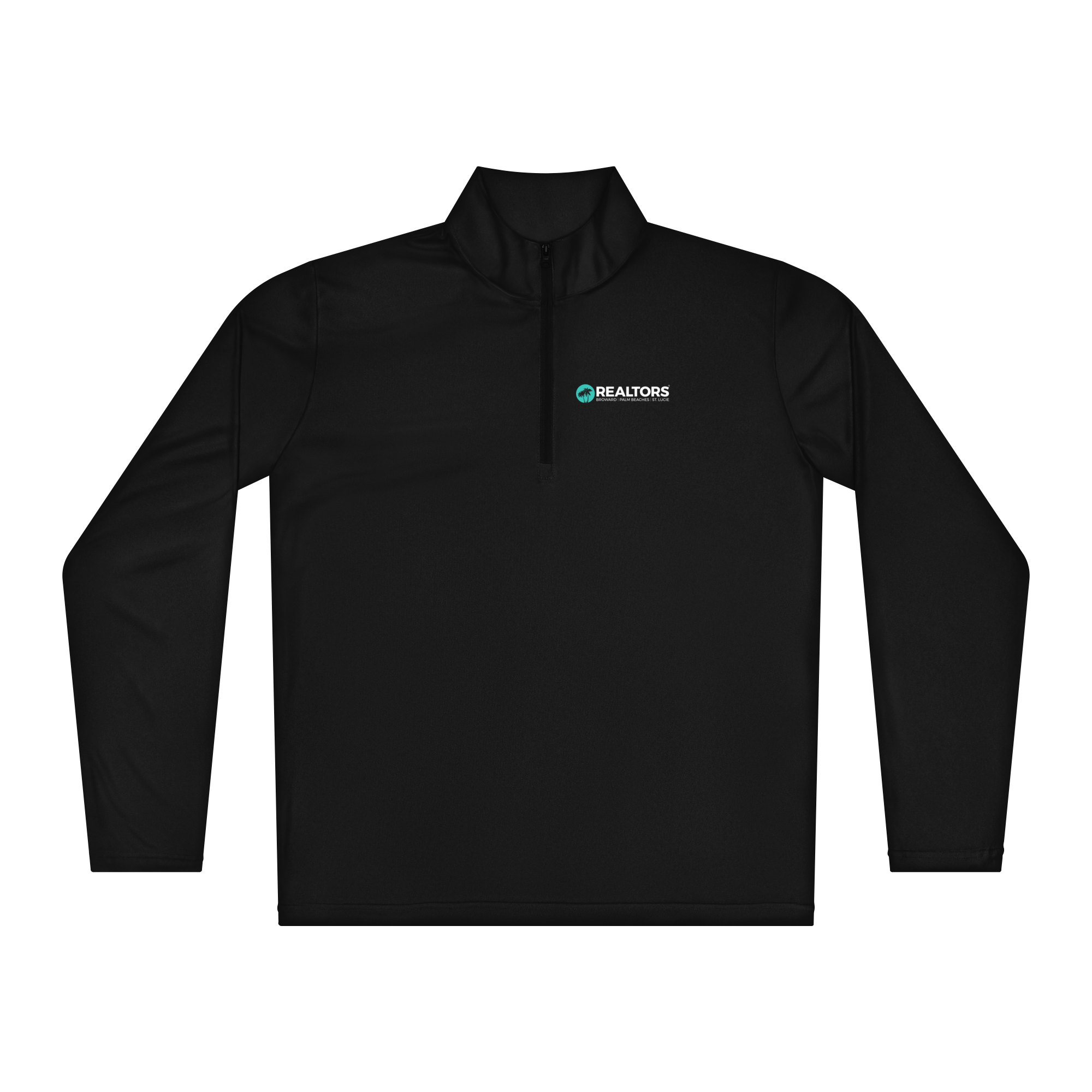 unisex-quarter-zip-pullover-black-front-68a3717a594cf.png